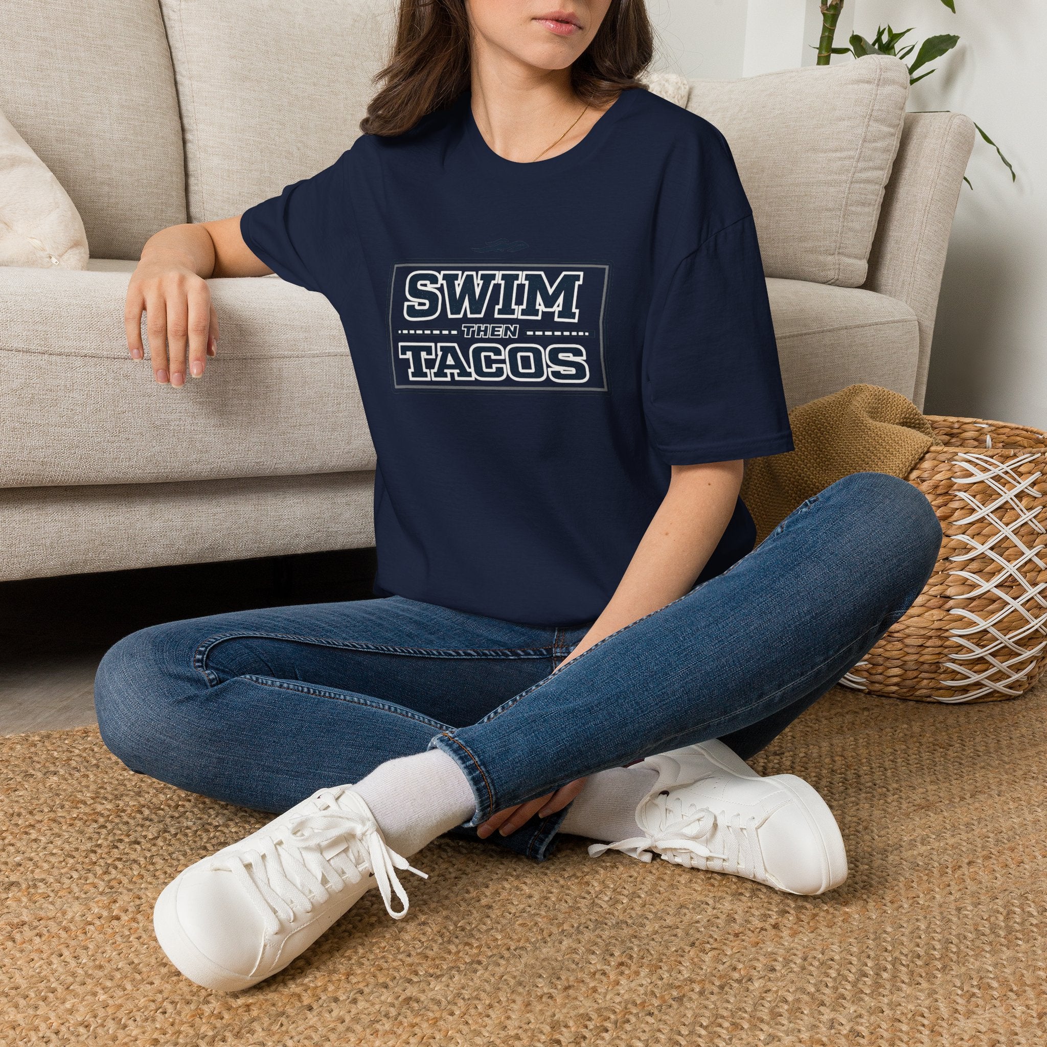 Swim Then Tacos | Premium Unisex T-Shirt | Gym Then Tacos