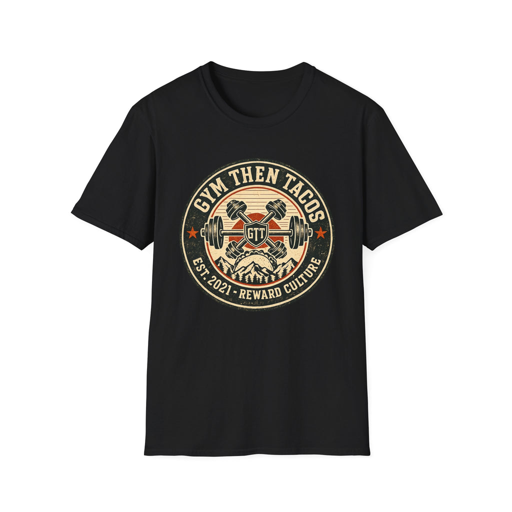 GTT Badge | Premium Unisex T-Shirt | Gym Then Tacos