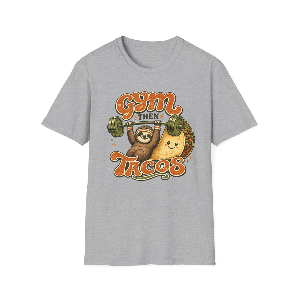 Gym Sloth | Premium Unisex T-Shirt | Gym Then Tacos