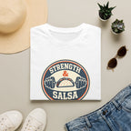 Strength & Salsa | Premium Unisex T-Shirt | Gym Then Tacos