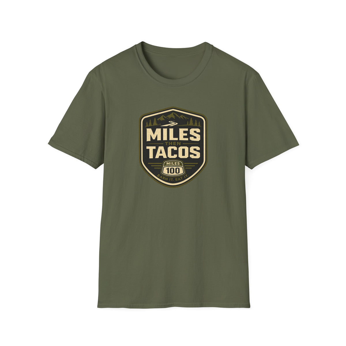 Miles Then Tacos | Premium Unisex T-Shirt | Gym Then Tacos