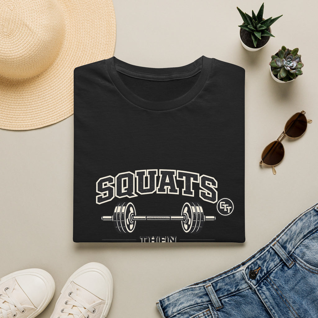 Squats Then Tacos | Premium Unisex T-Shirt | Gym Then Tacos