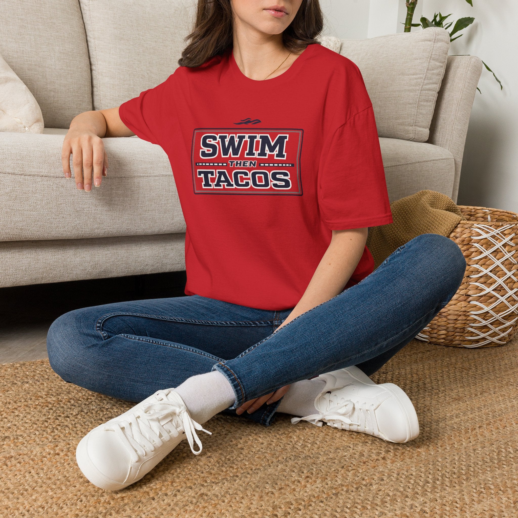 Swim Then Tacos | Premium Unisex T-Shirt | Gym Then Tacos