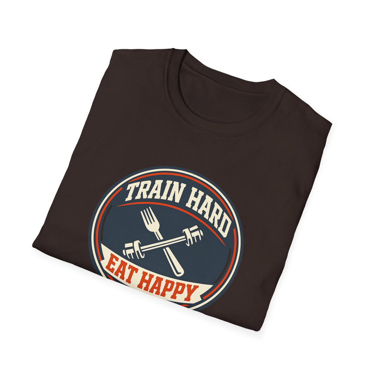 Train Hard. Eat Happy. | Premium Unisex T-Shirt | Gym Then Tacos