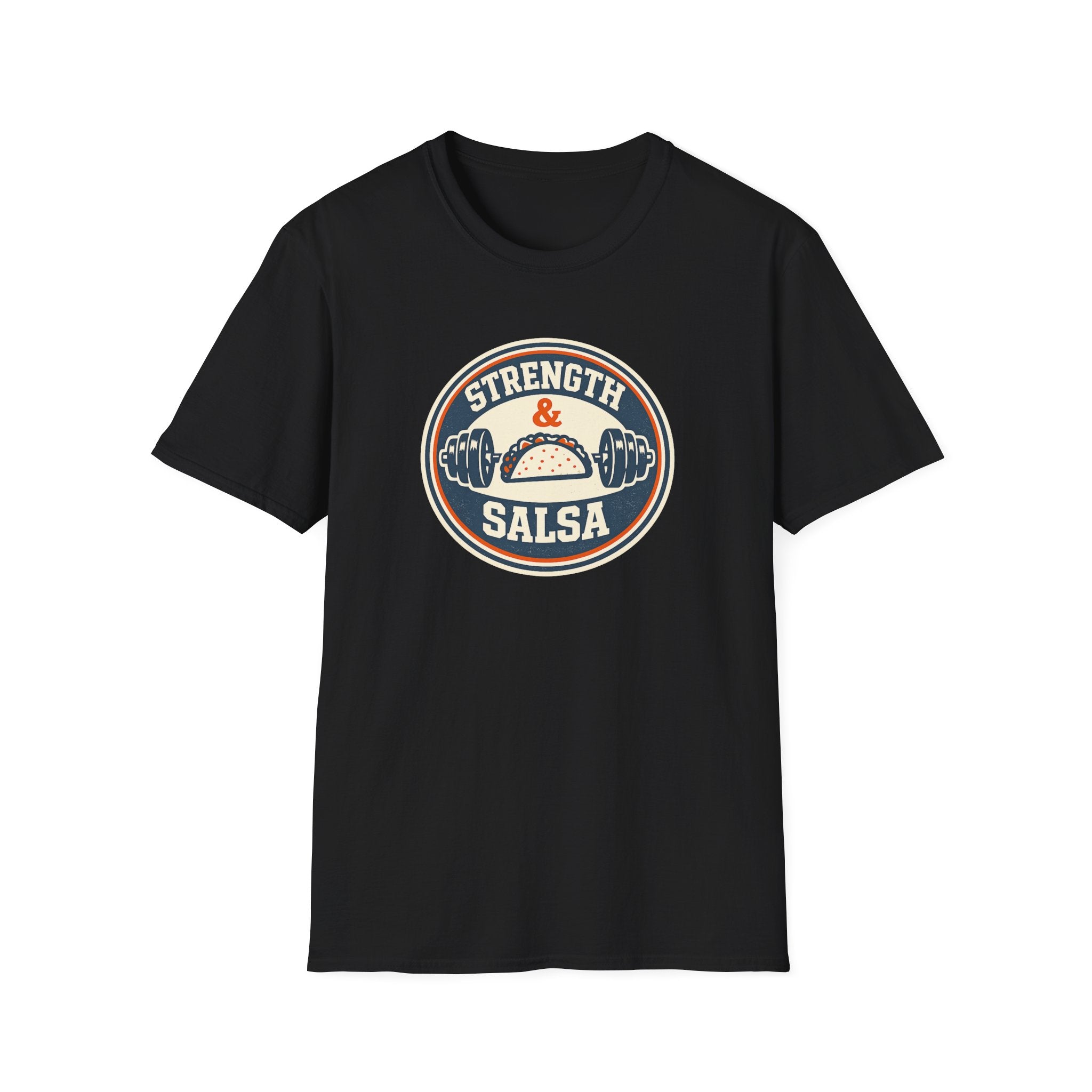 Strength & Salsa | Premium Unisex T-Shirt | Gym Then Tacos