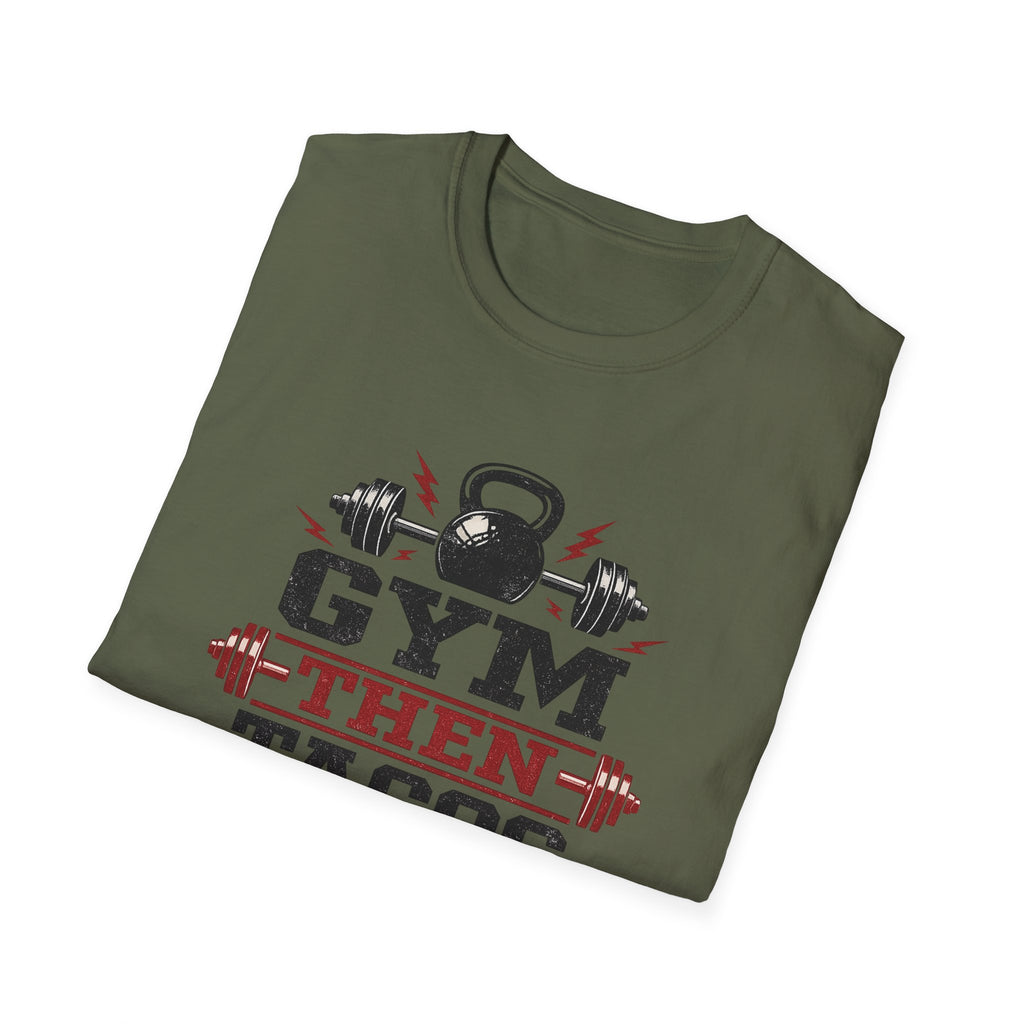 Powered By Carbs | Premium Unisex T-Shirt | Gym Then Tacos