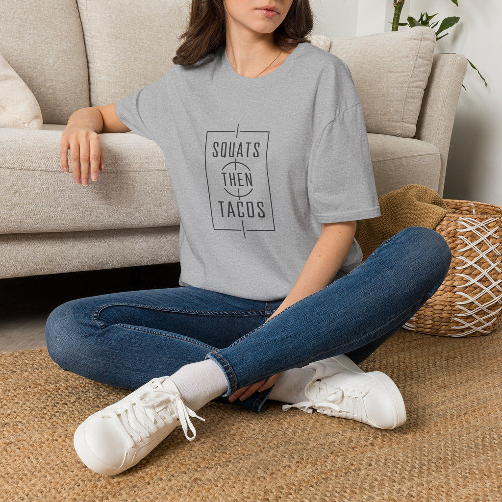 Squats Then Tacos | Premium Unisex T-Shirt | Gym Then Tacos