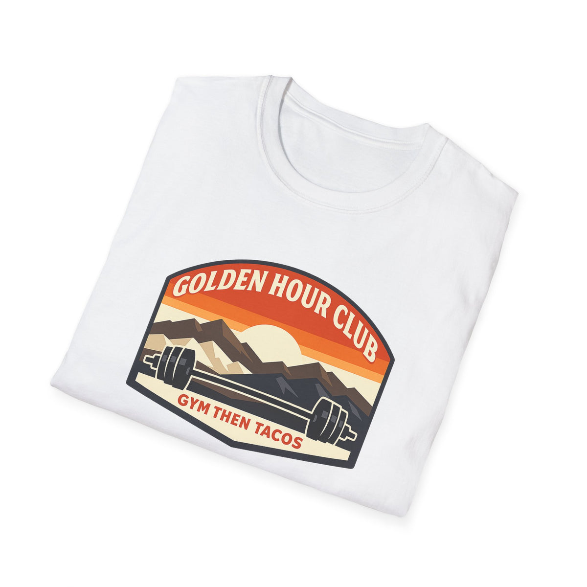 Golden Hour Club | Premium Unisex T-Shirt | Gym Then Tacos