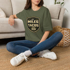 Miles Then Tacos | Premium Unisex T-Shirt | Gym Then Tacos