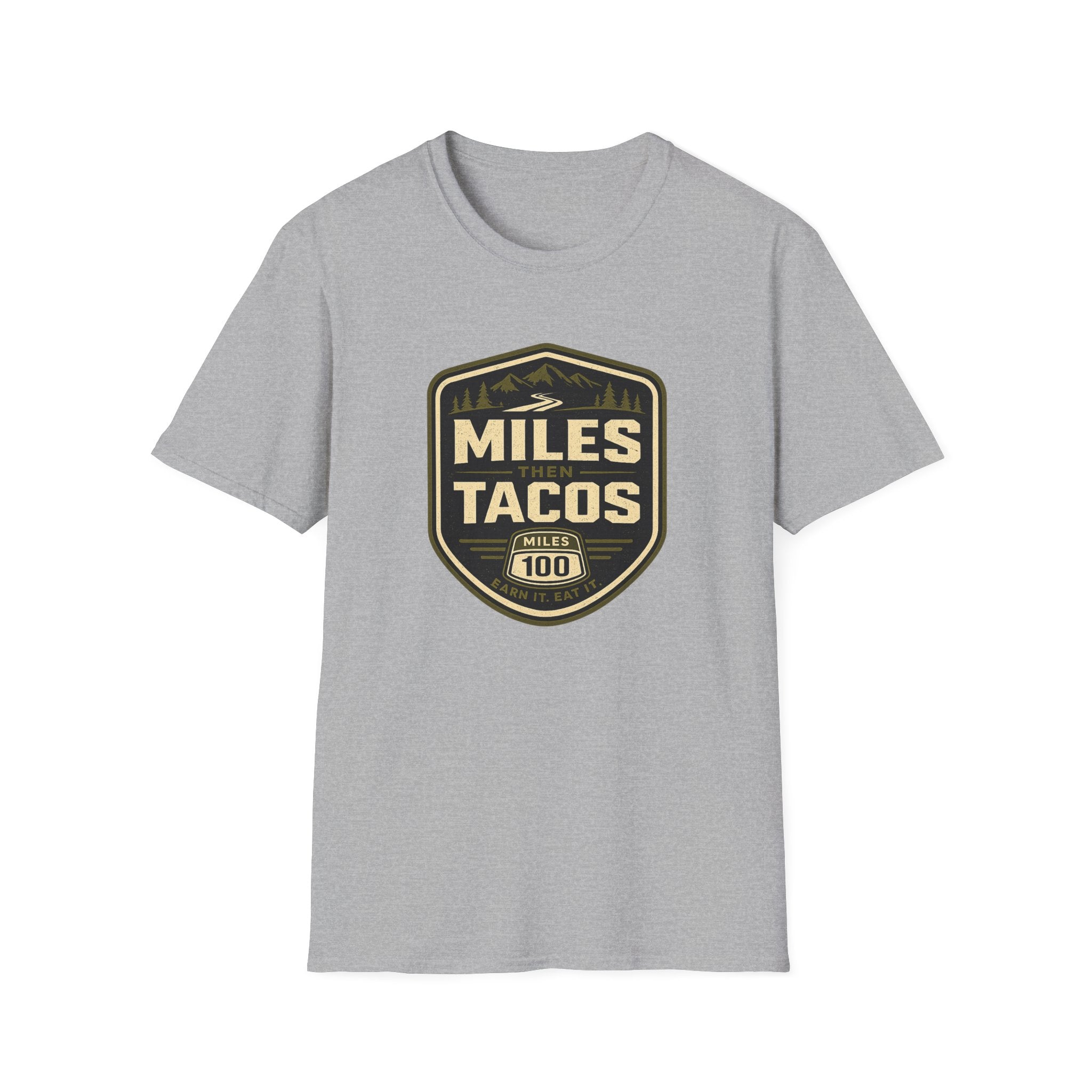 Miles Then Tacos | Premium Unisex T-Shirt | Gym Then Tacos