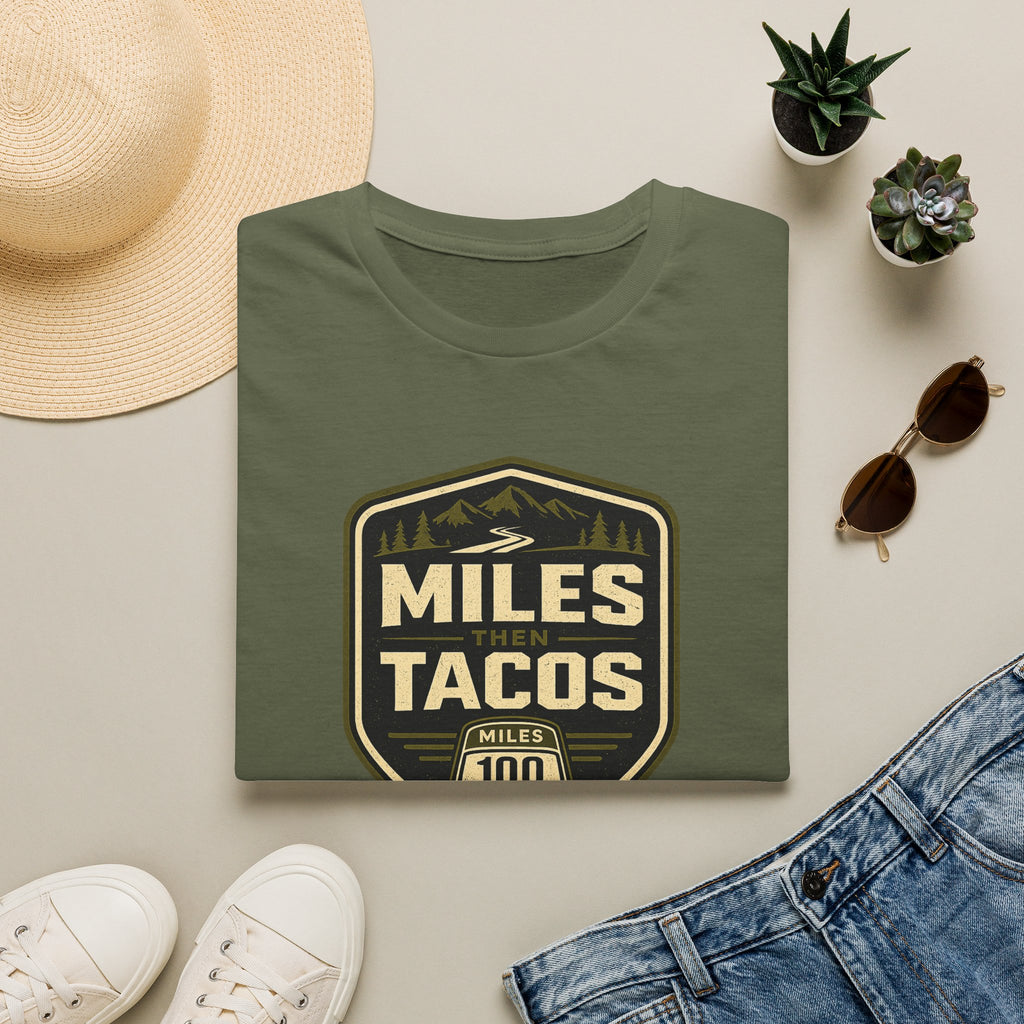 Miles Then Tacos | Premium Unisex T-Shirt | Gym Then Tacos