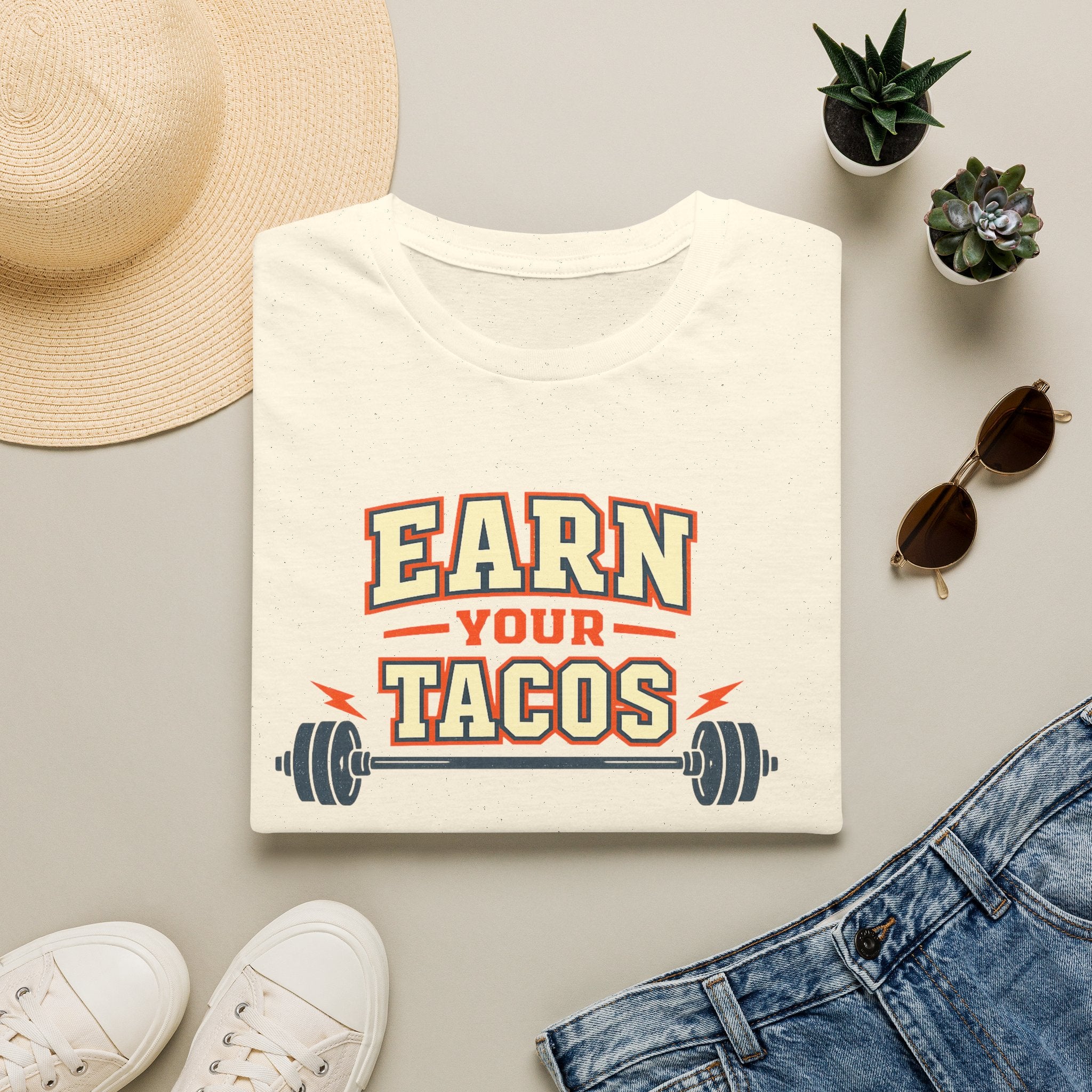 Earn Your Tacos | Premium Unisex T-Shirt | Gym Then Tacos