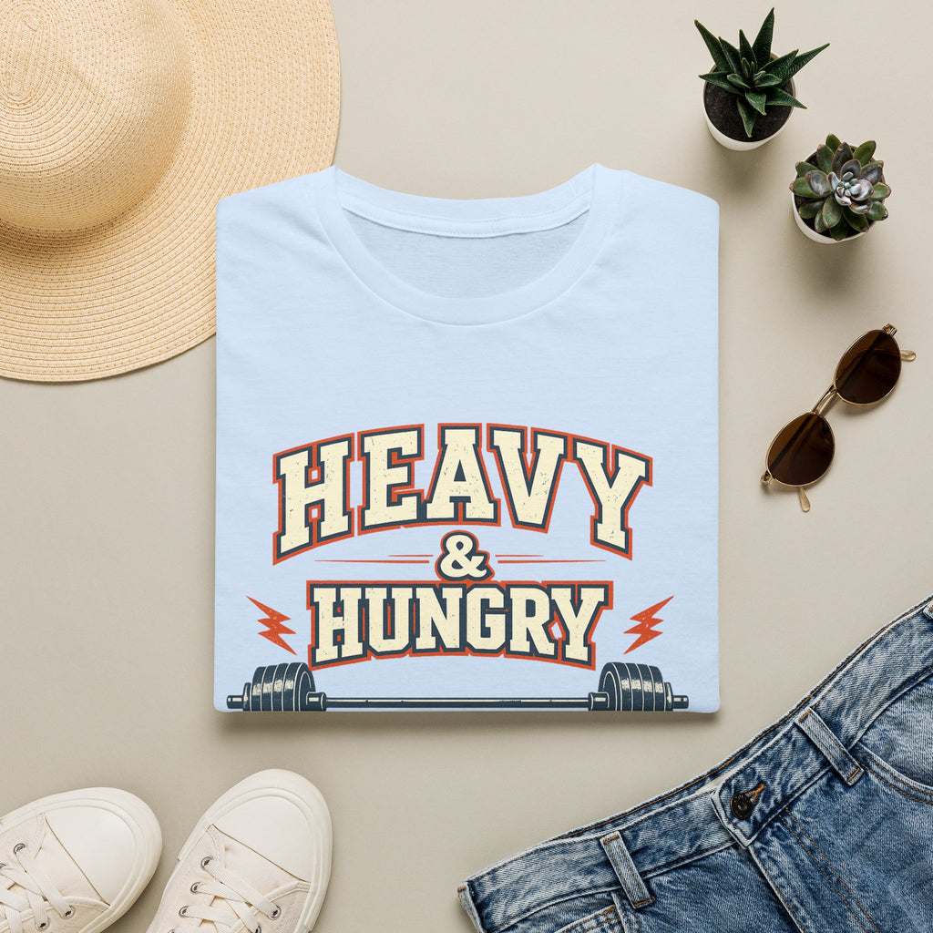Heavy and Hungry | Premium Unisex T-Shirt | Gym Then Tacos