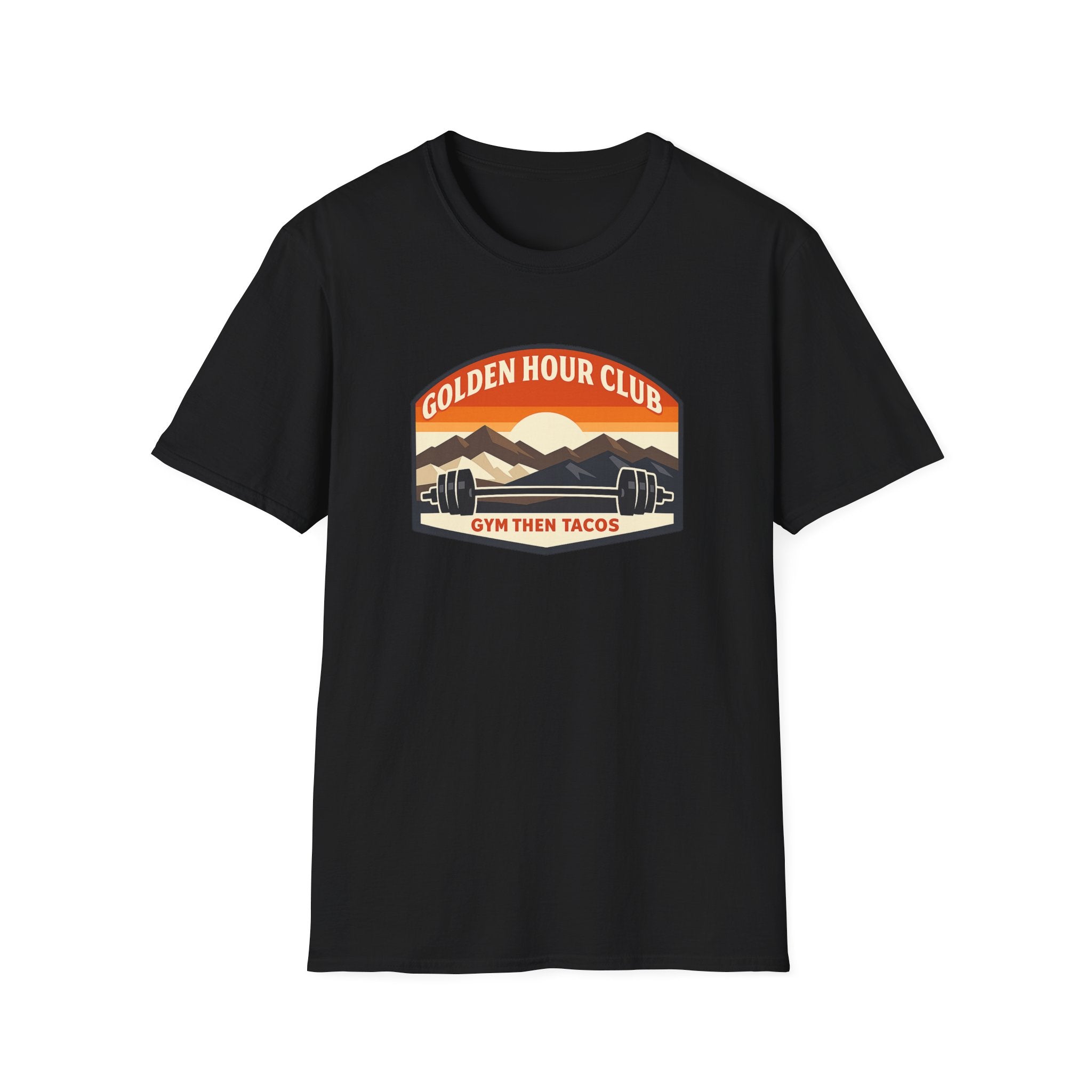 Golden Hour Club | Premium Unisex T-Shirt | Gym Then Tacos