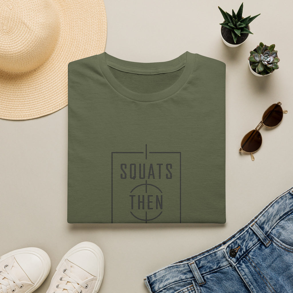 Squats Then Tacos | Premium Unisex T-Shirt | Gym Then Tacos