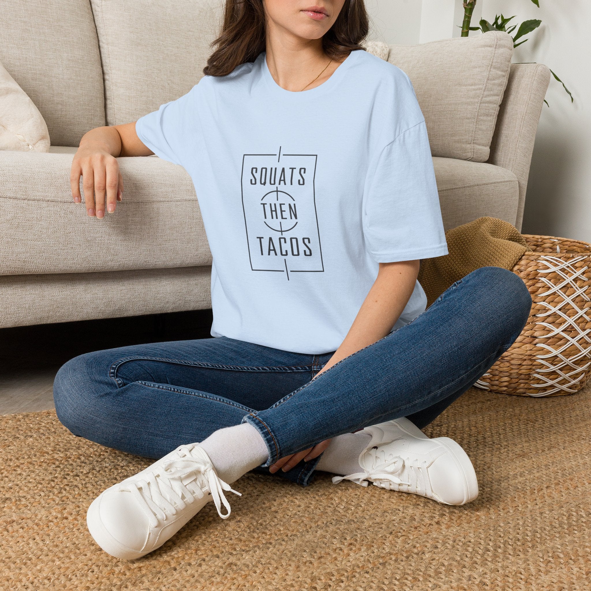 Squats Then Tacos | Premium Unisex T-Shirt | Gym Then Tacos
