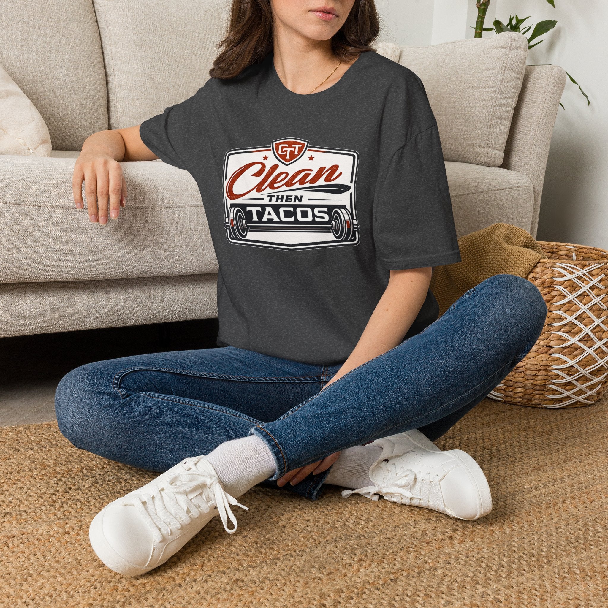 Clean Then Tacos | Premium Unisex T-Shirt | Gym Then Tacos