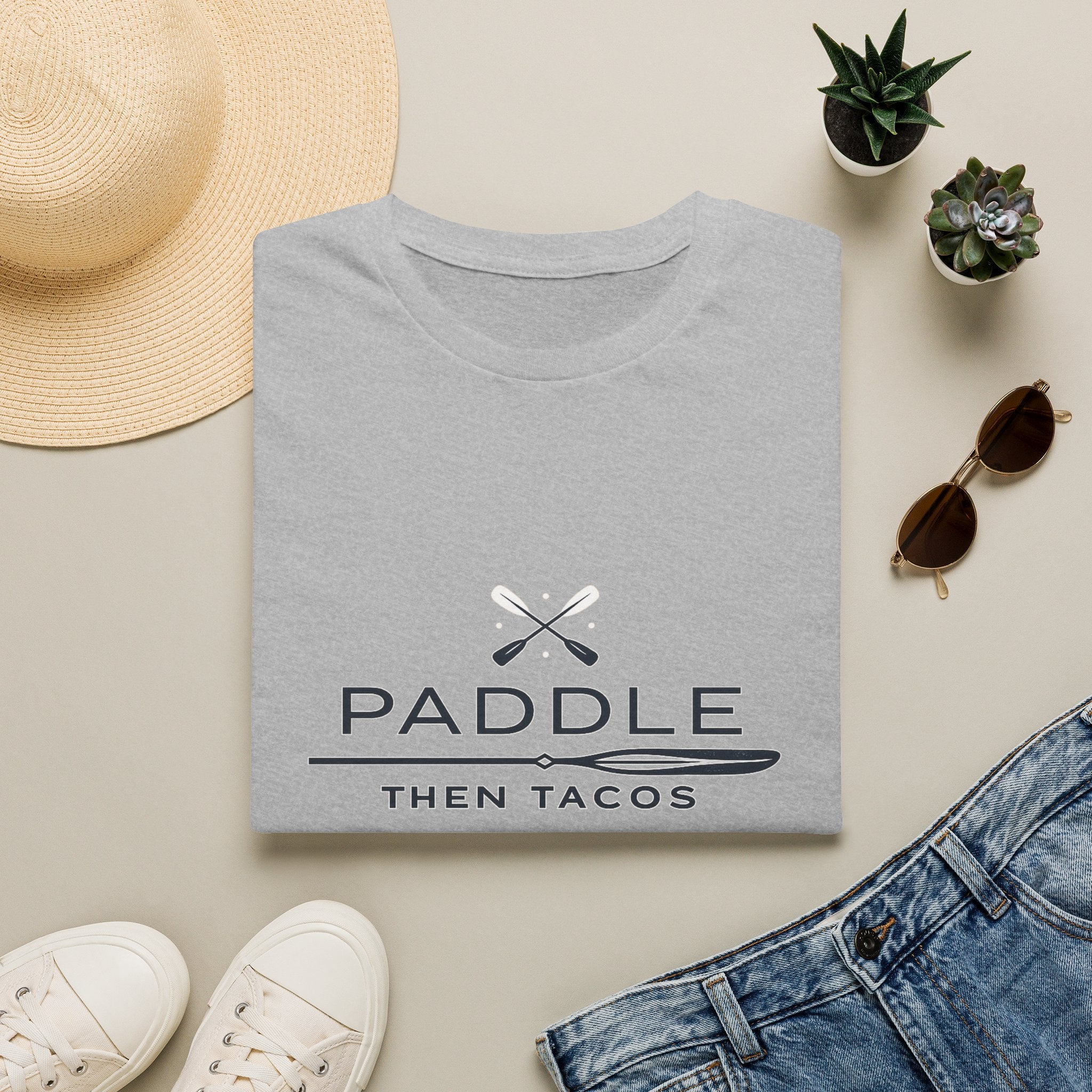 Paddle Then Tacos | Premium Unisex T-Shirt | Gym Then Tacos