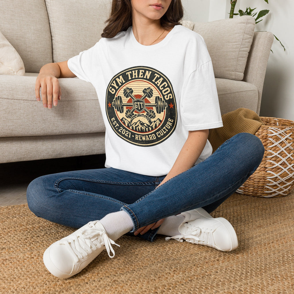 GTT Badge | Premium Unisex T-Shirt | Gym Then Tacos