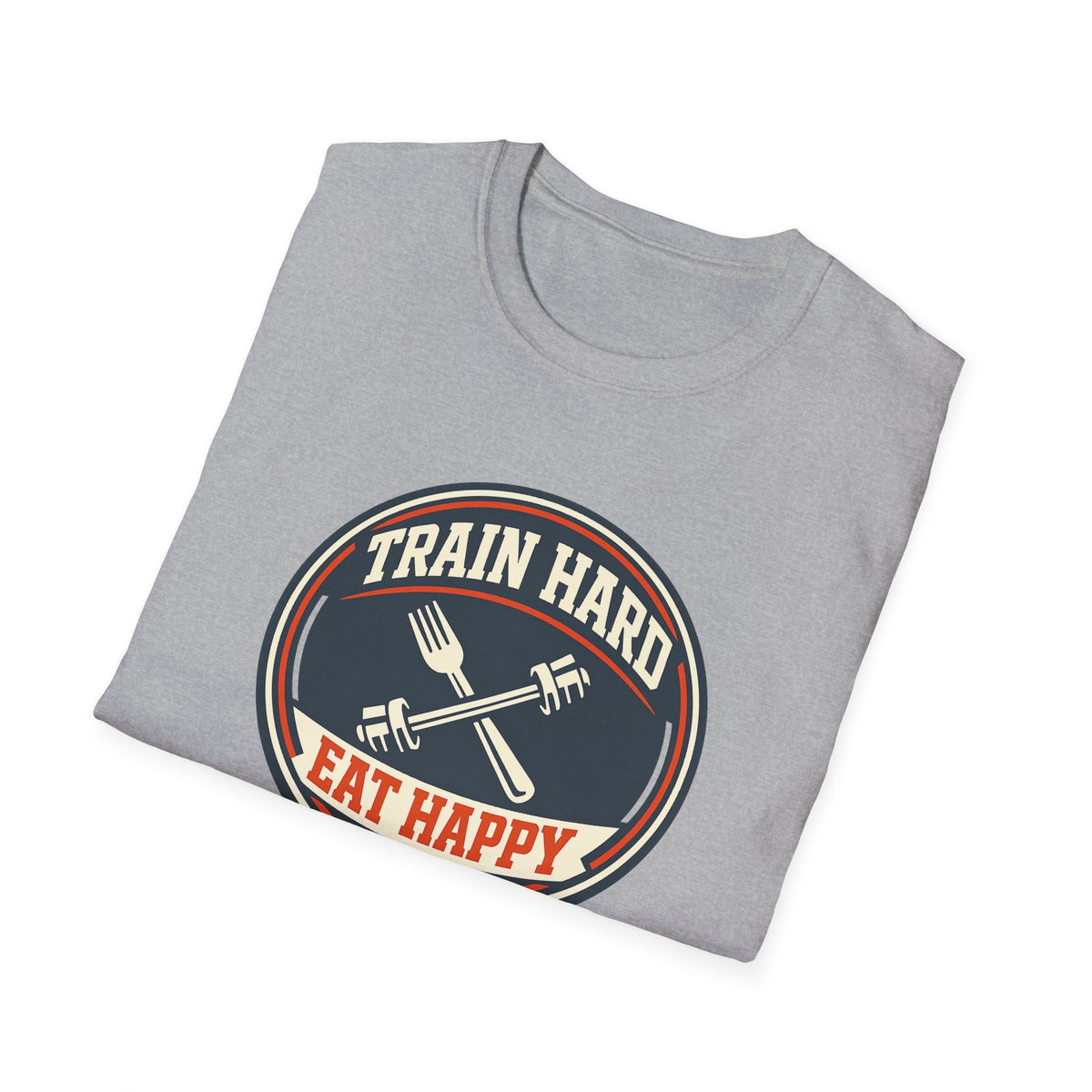 Train Hard. Eat Happy. | Premium Unisex T-Shirt | Gym Then Tacos