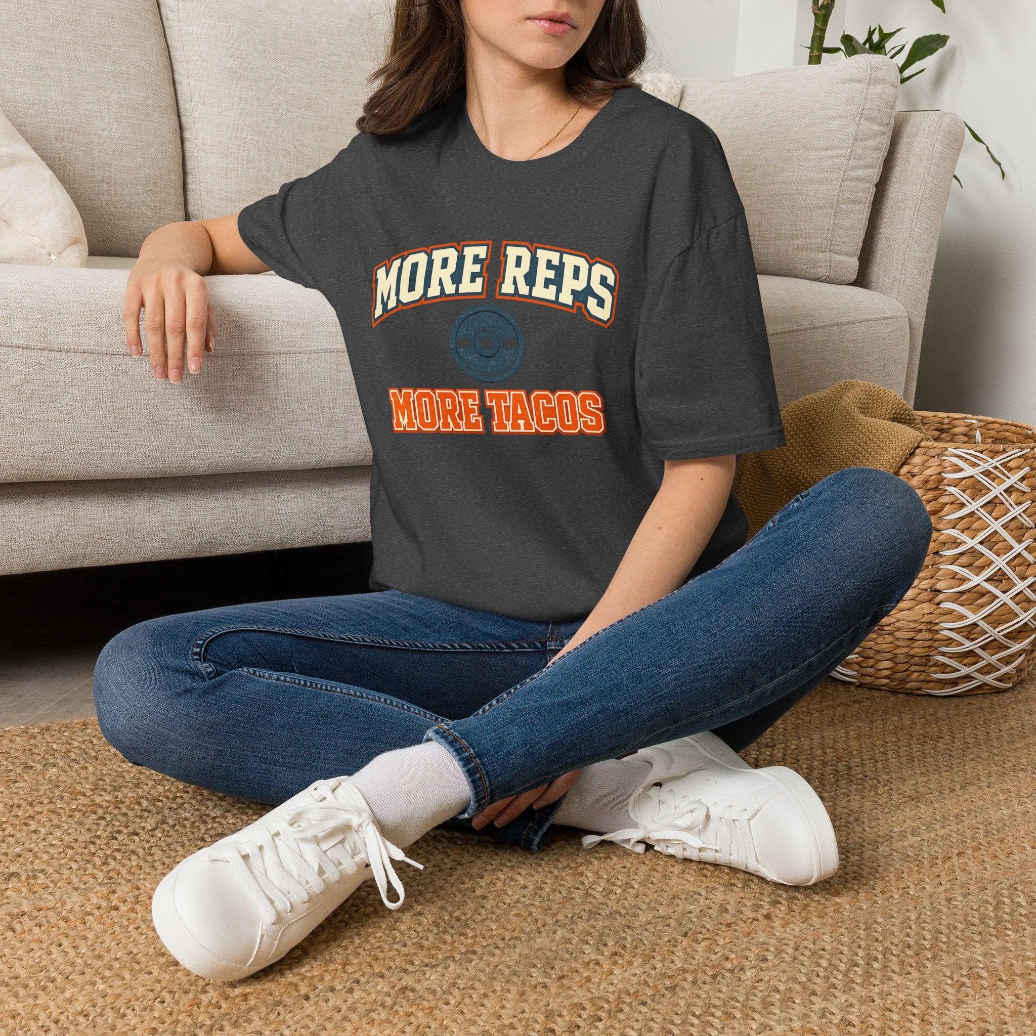 More Reps, More Tacos! | Premium Unisex T-Shirt | Gym Then Tacos