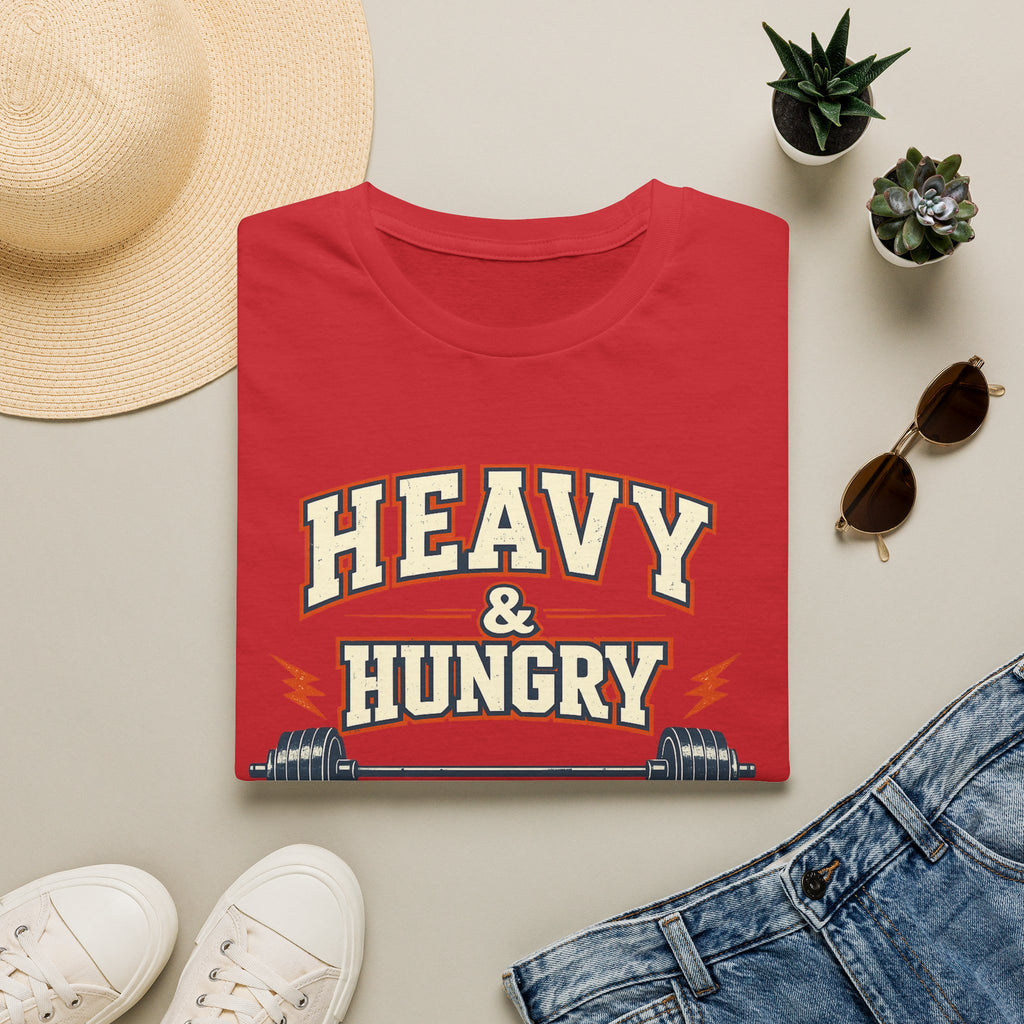 Heavy and Hungry | Premium Unisex T-Shirt | Gym Then Tacos
