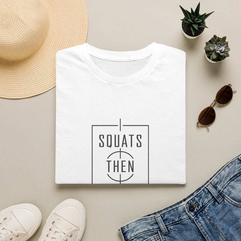 Squats Then Tacos | Premium Unisex T-Shirt | Gym Then Tacos