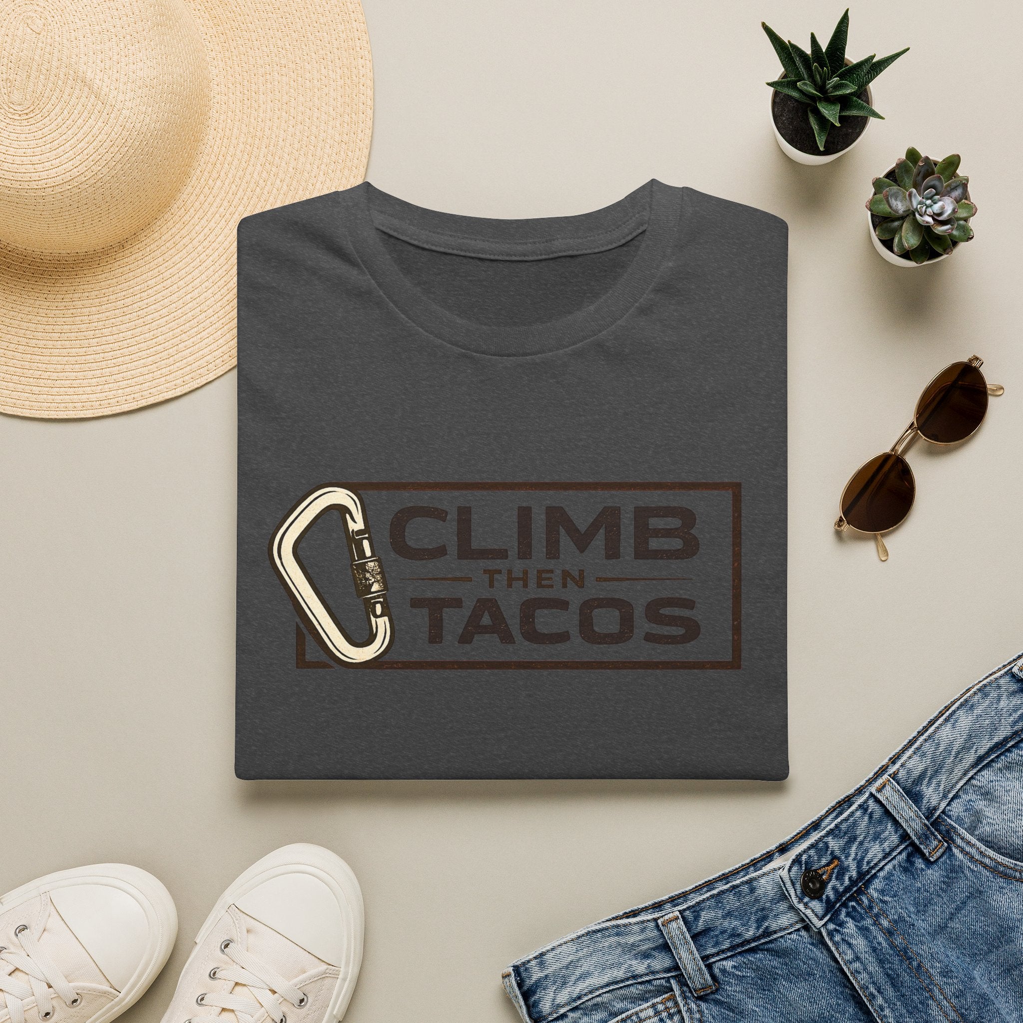 Climb Then Tacos | Premium Unisex T-Shirt | Gym Then Tacos