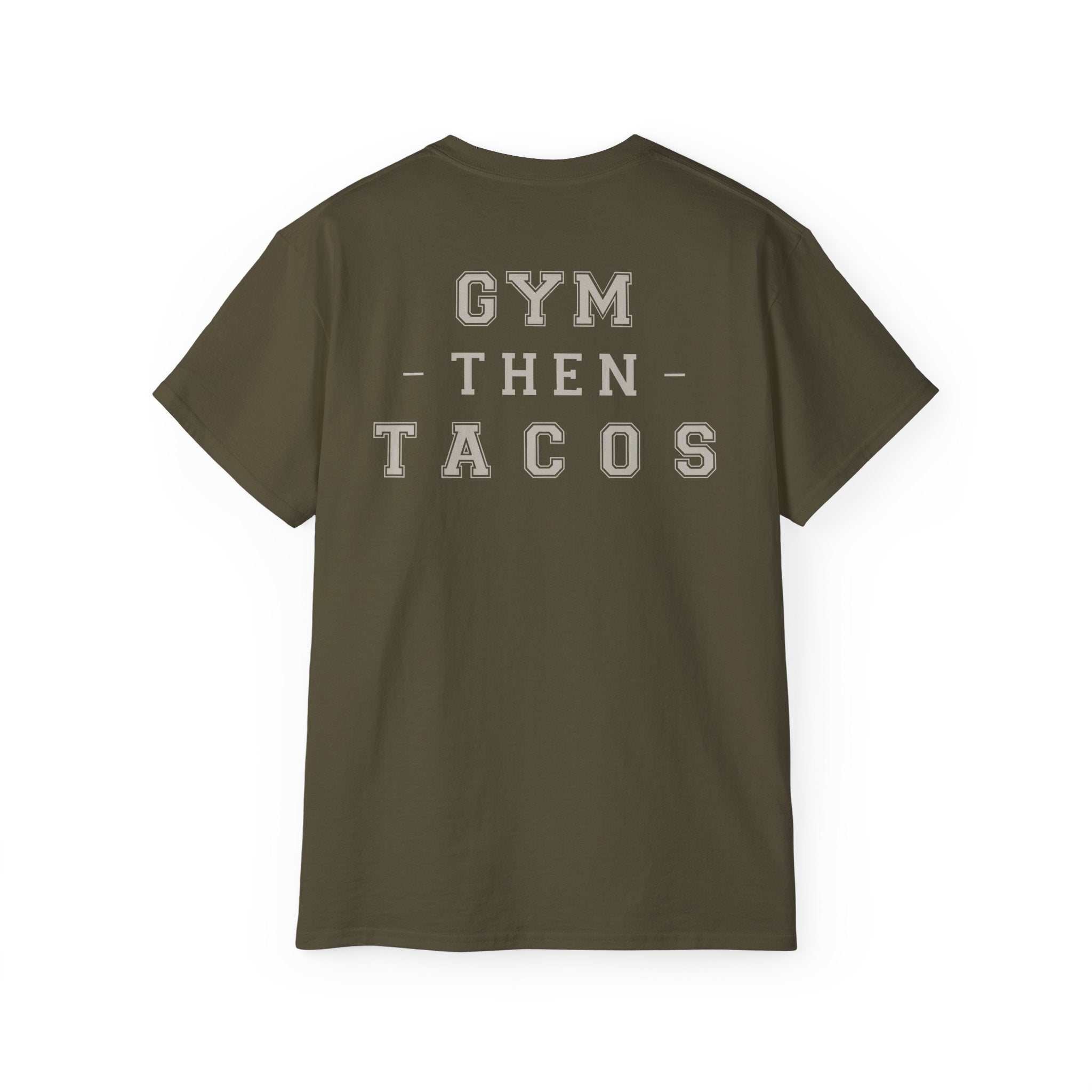 Gym Then Tacos Tee — Fitness Motivation Shirt for Gym Lovers