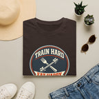 Train Hard. Eat Happy. | Premium Unisex T-Shirt | Gym Then Tacos