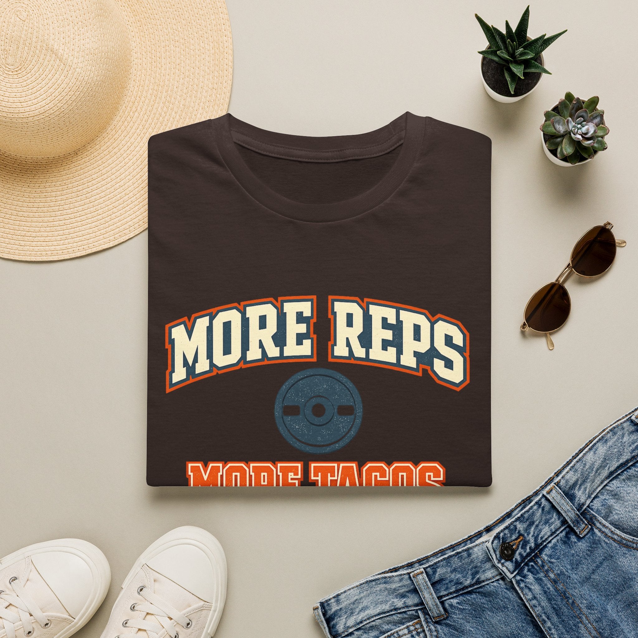 More Reps, More Tacos! | Premium Unisex T-Shirt | Gym Then Tacos