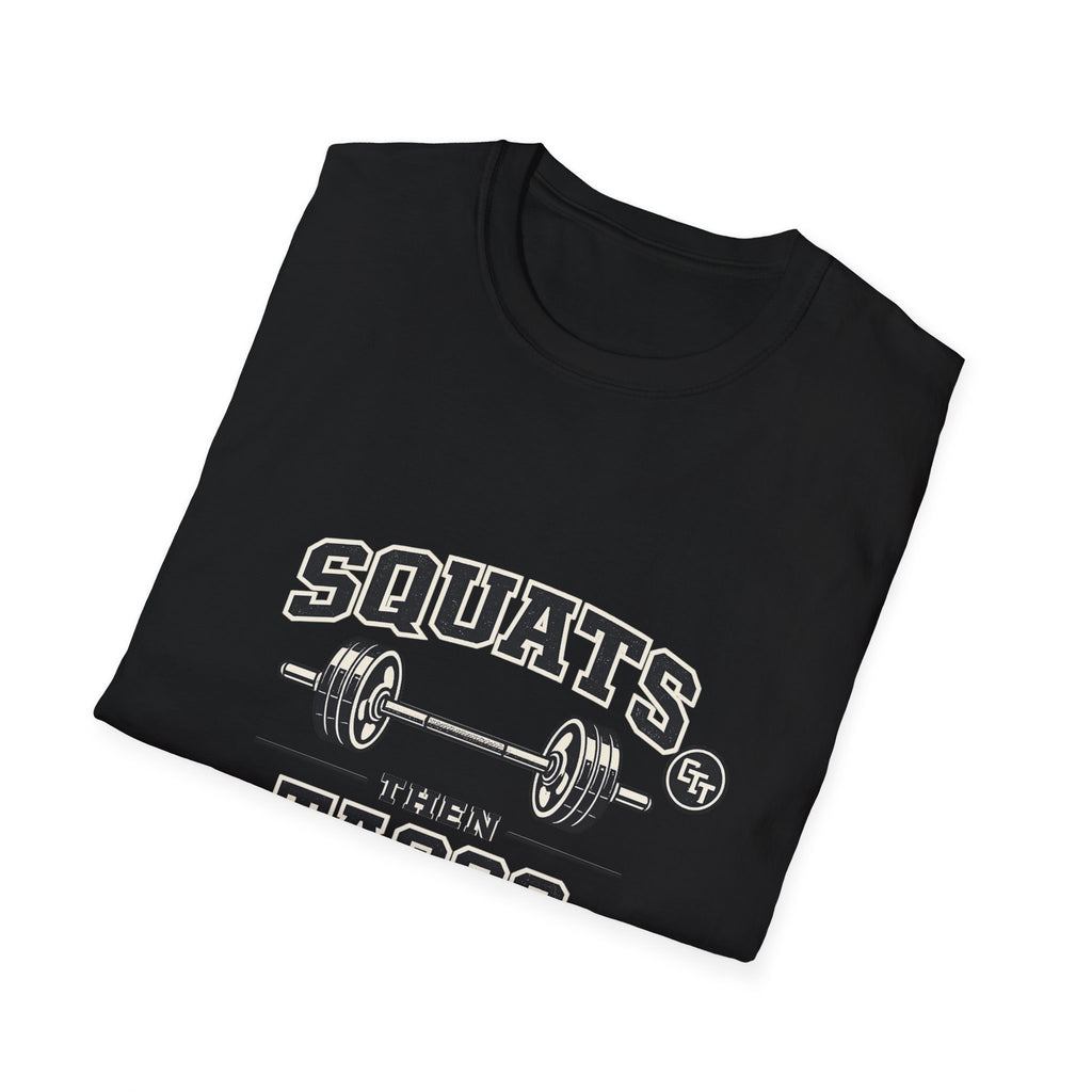 Squats Then Tacos | Premium Unisex T-Shirt | Gym Then Tacos