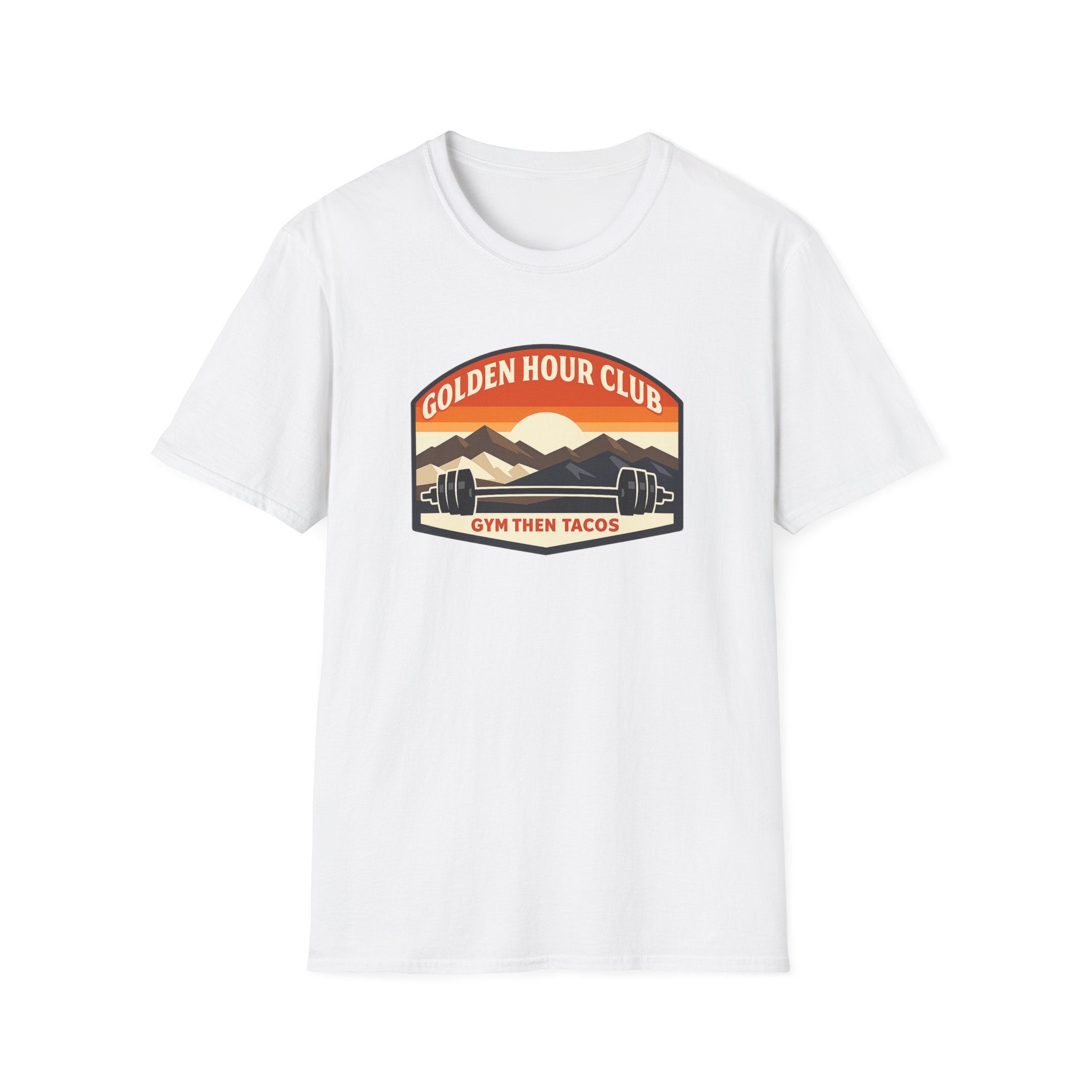 Golden Hour Club | Premium Unisex T-Shirt | Gym Then Tacos
