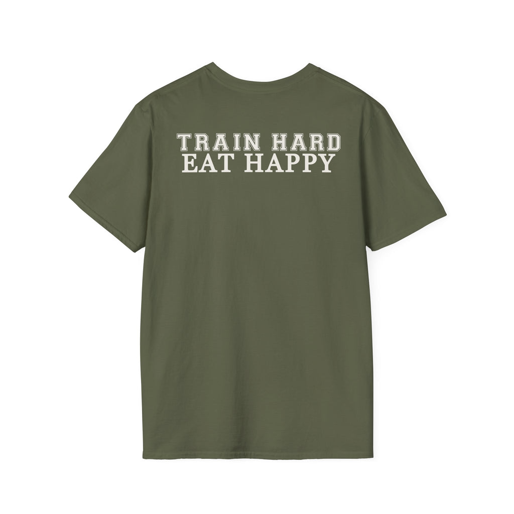 T-Shirt — 'Gym Then Tacos' Minimal Fitness & Food Quote Tee