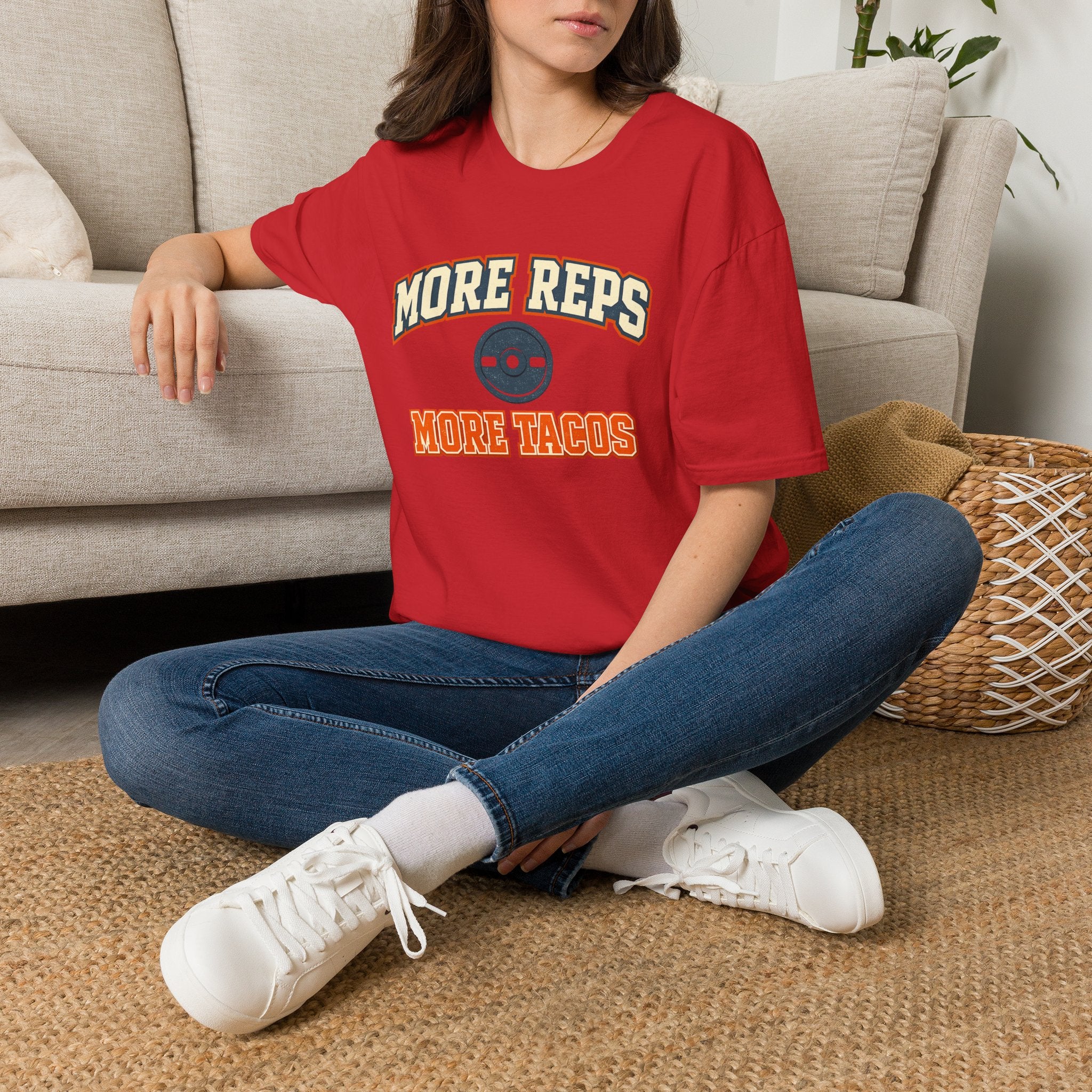 More Reps, More Tacos! | Premium Unisex T-Shirt | Gym Then Tacos