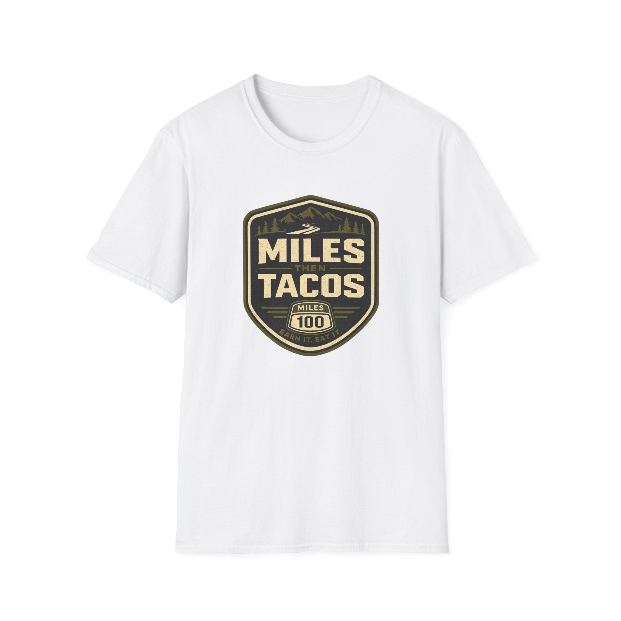 Miles Then Tacos | Premium Unisex T-Shirt | Gym Then Tacos