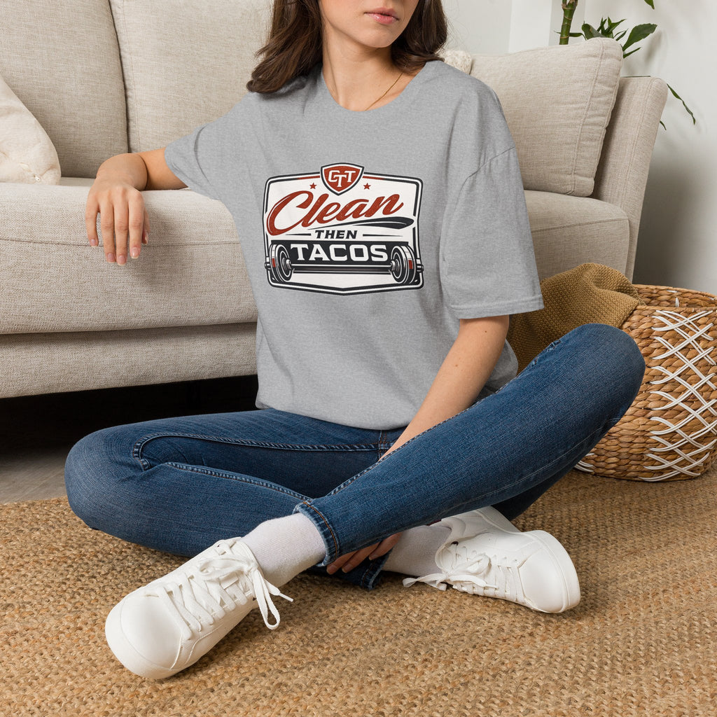 Clean Then Tacos | Premium Unisex T-Shirt | Gym Then Tacos