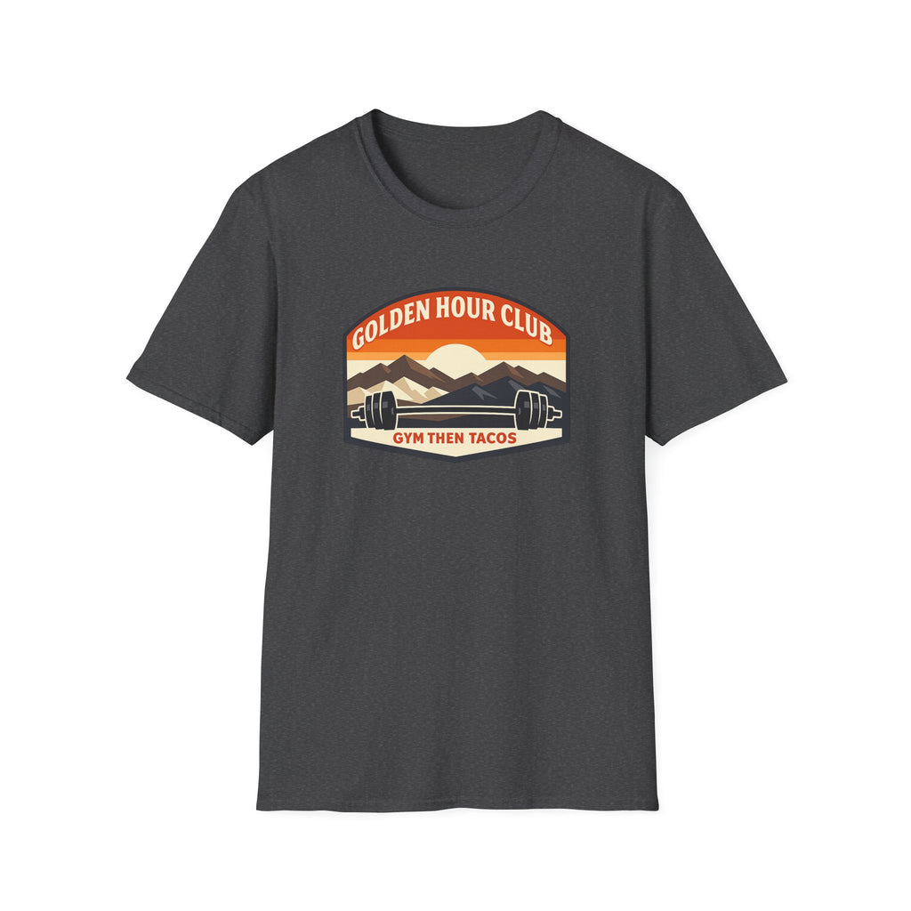 Golden Hour Club | Premium Unisex T-Shirt | Gym Then Tacos