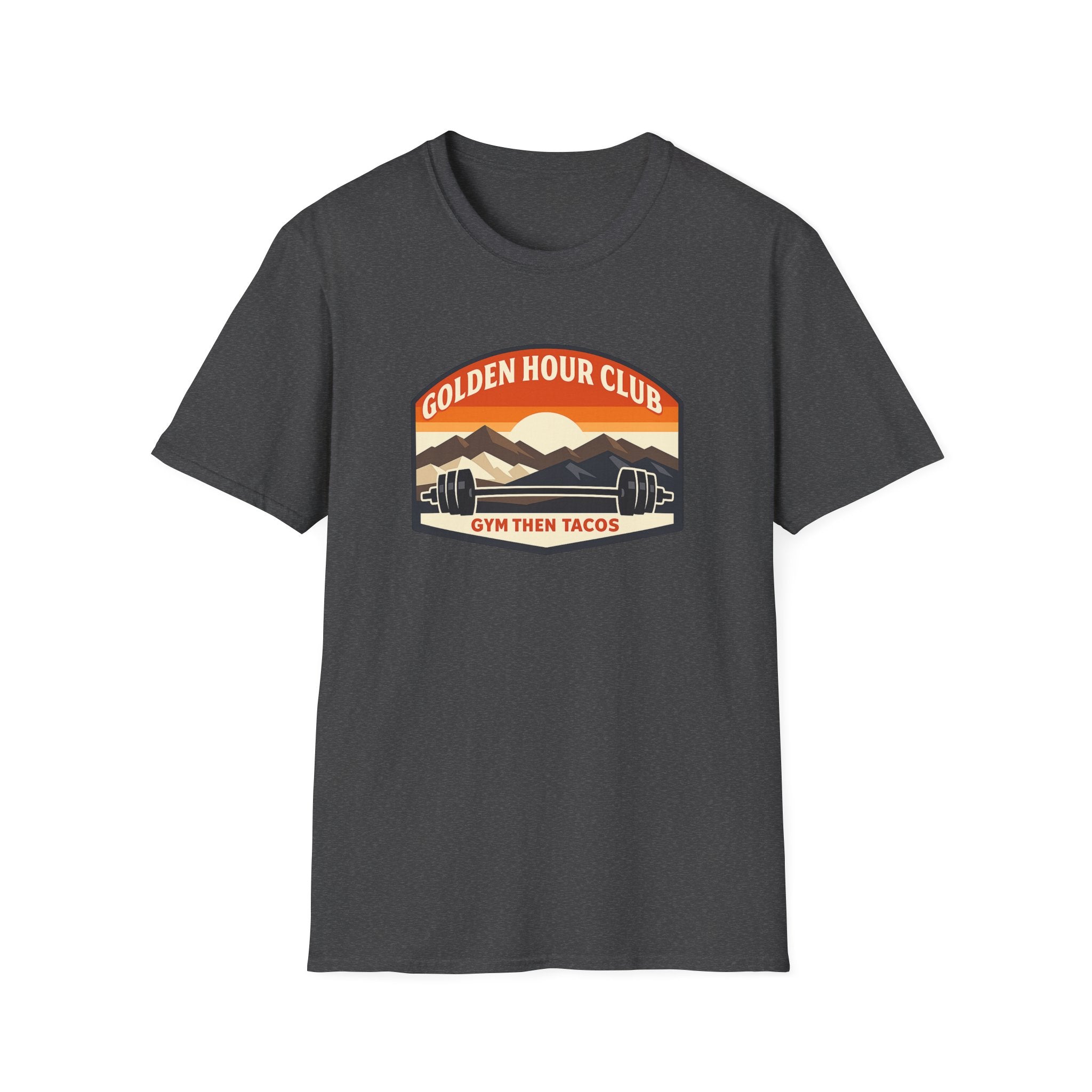 Golden Hour Club | Premium Unisex T-Shirt | Gym Then Tacos