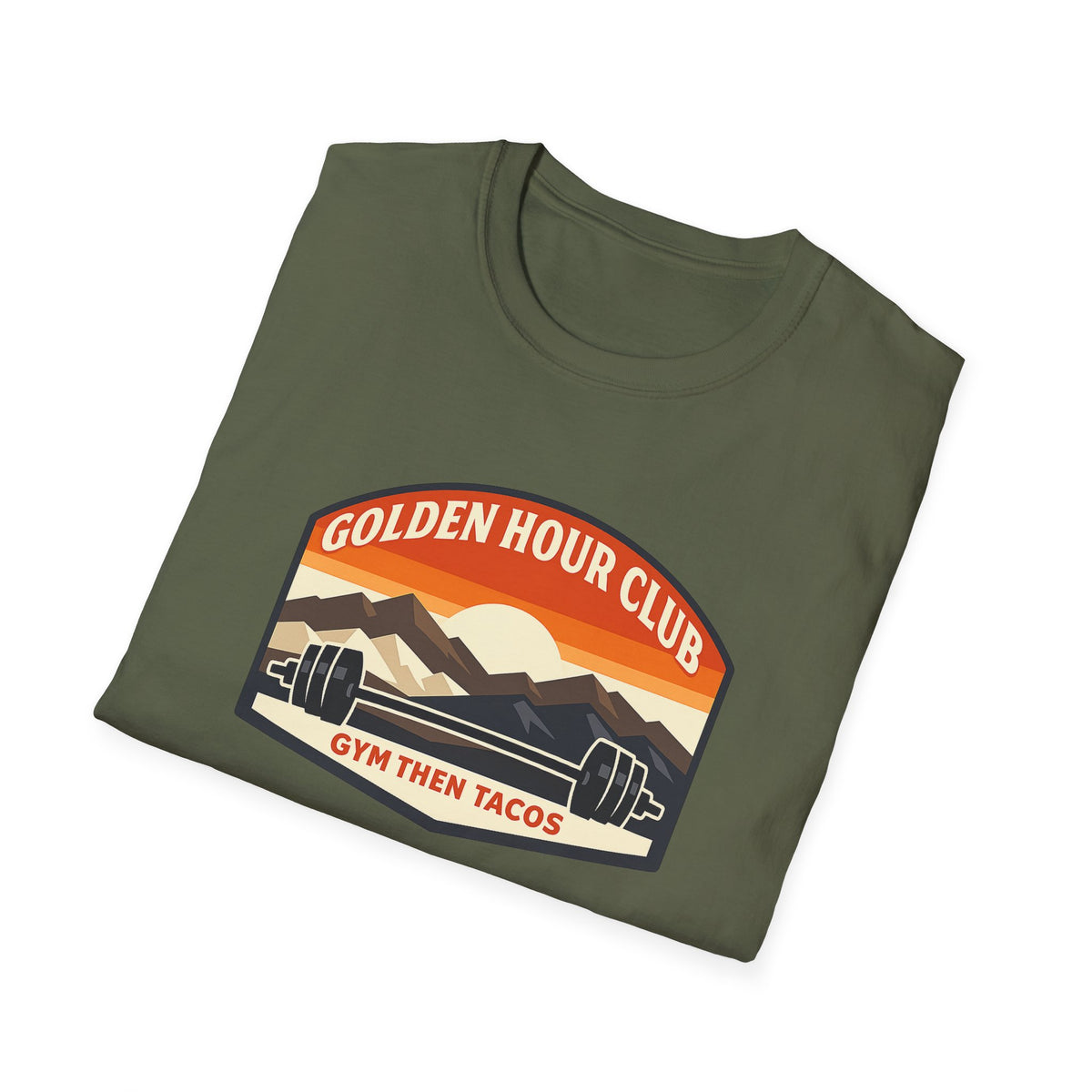 Golden Hour Club | Premium Unisex T-Shirt | Gym Then Tacos