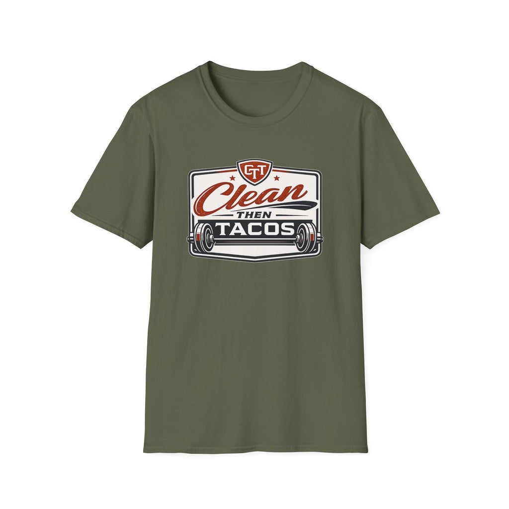 Clean Then Tacos | Premium Unisex T-Shirt | Gym Then Tacos