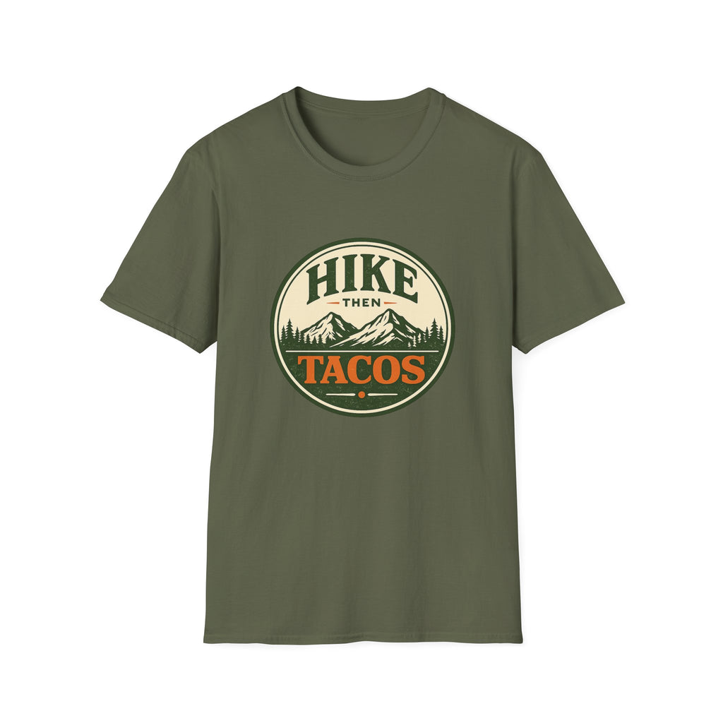Hike Then Tacos | Premium Unisex T-Shirt | Gym Then Tacos