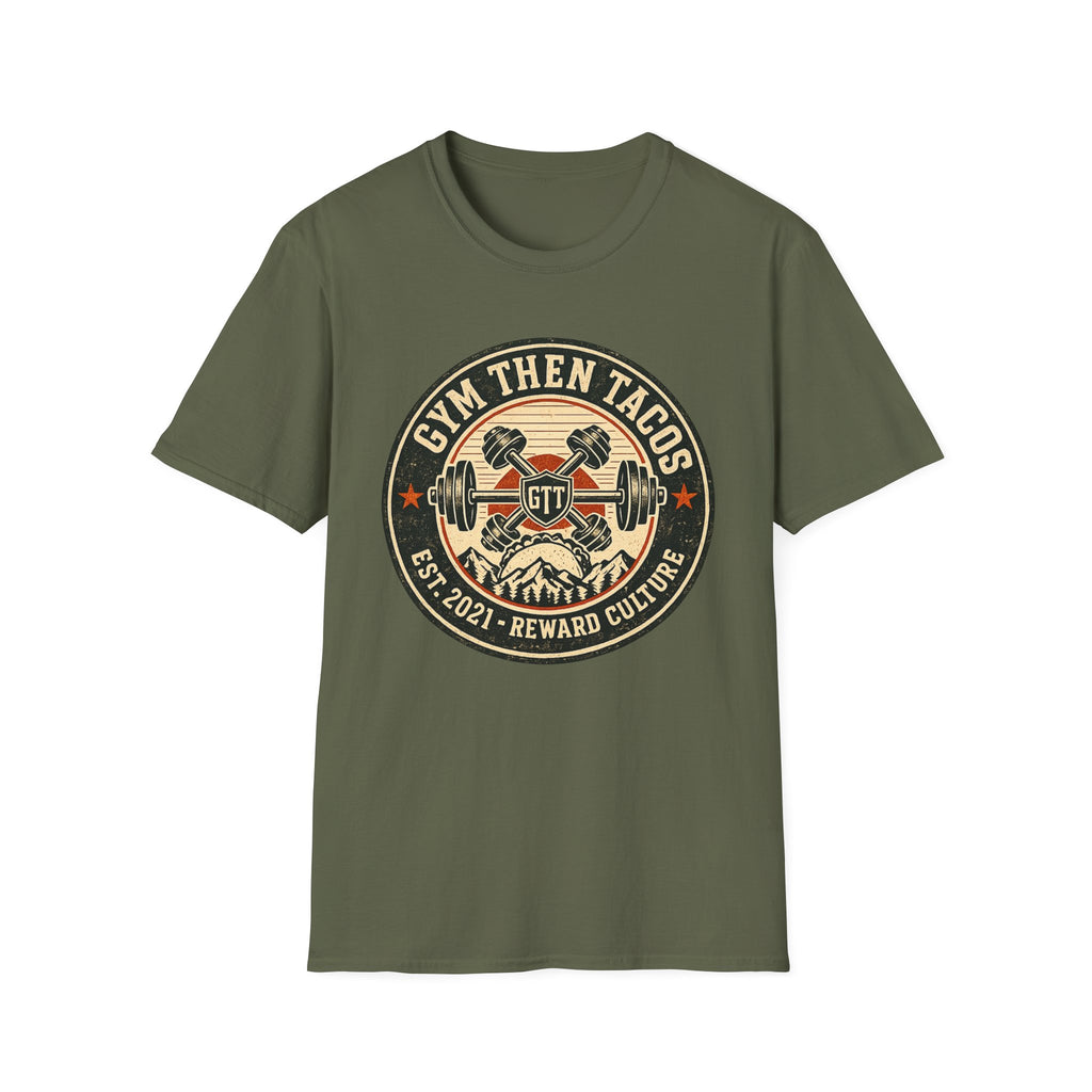 GTT Badge | Premium Unisex T-Shirt | Gym Then Tacos