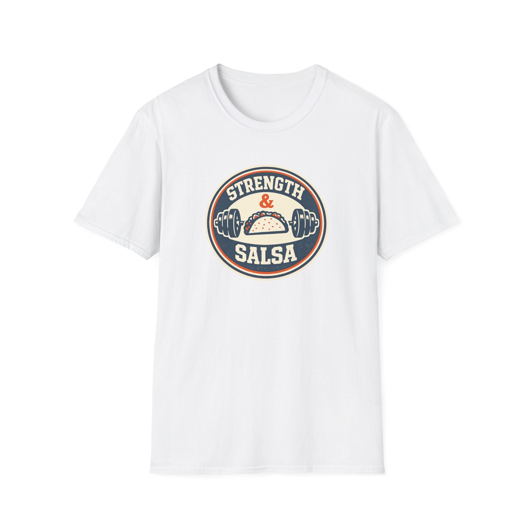 Strength & Salsa | Premium Unisex T-Shirt | Gym Then Tacos