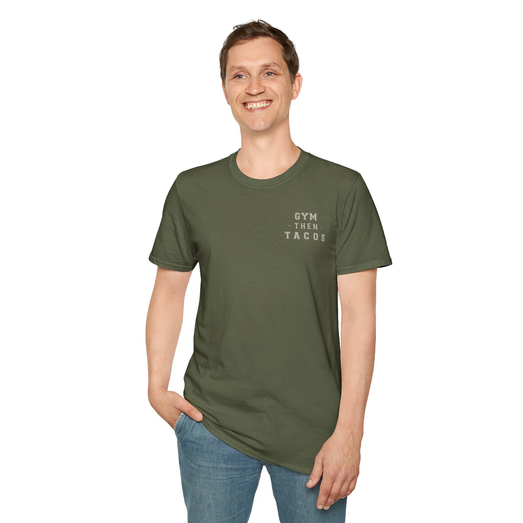 Progress Over Perfection - Gym Then Tacos T-Shirt