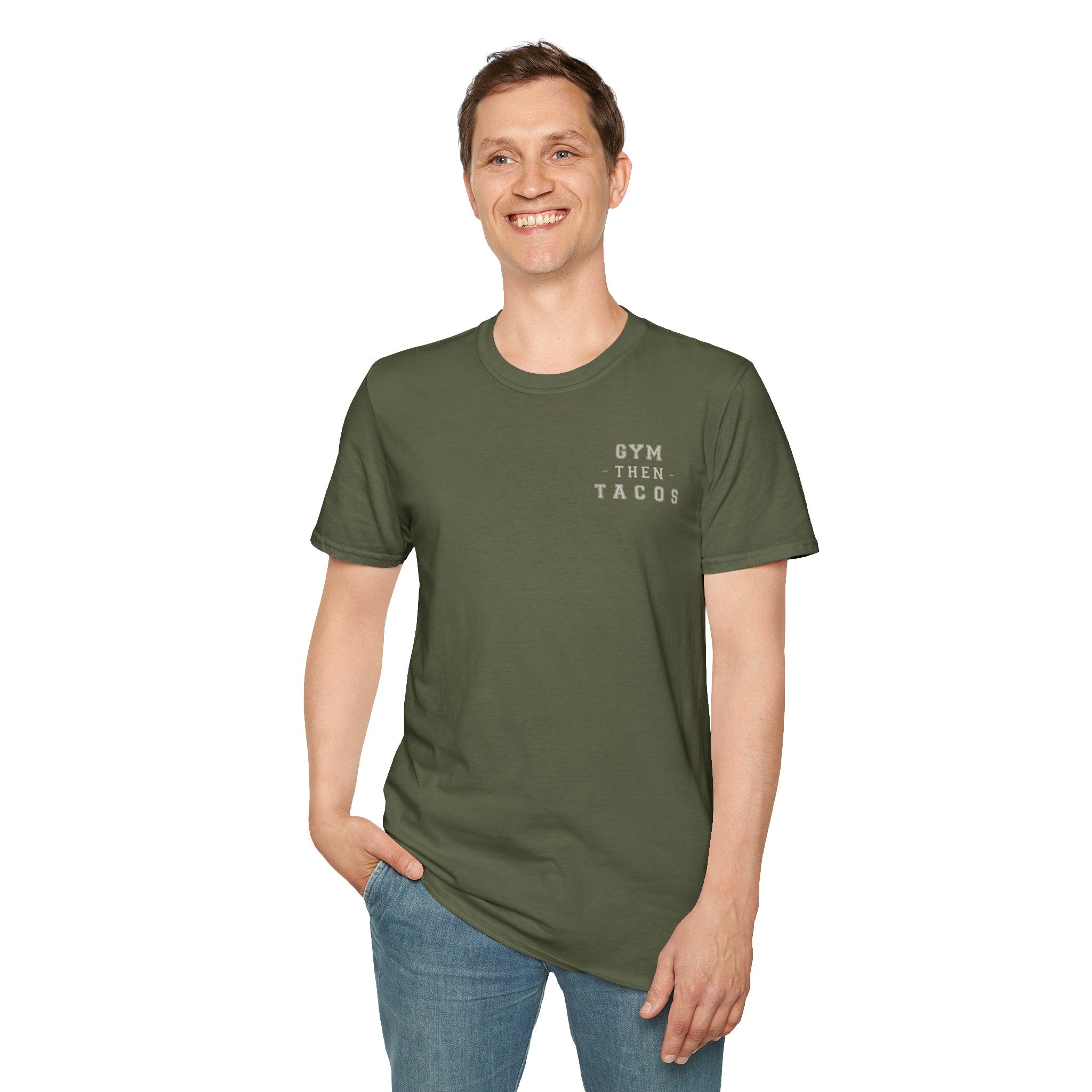 Progress Over Perfection - Gym Then Tacos T-Shirt