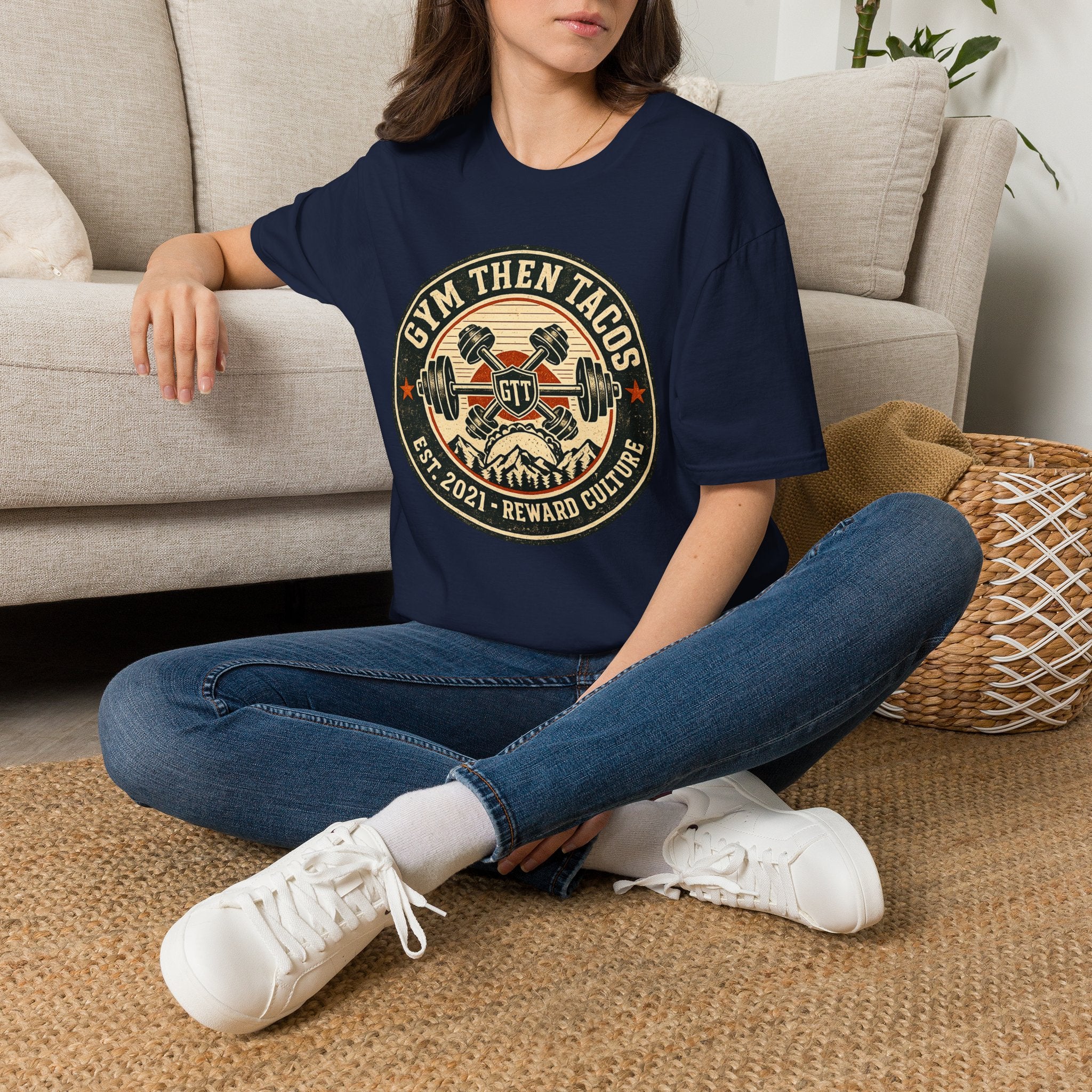 GTT Badge | Premium Unisex T-Shirt | Gym Then Tacos