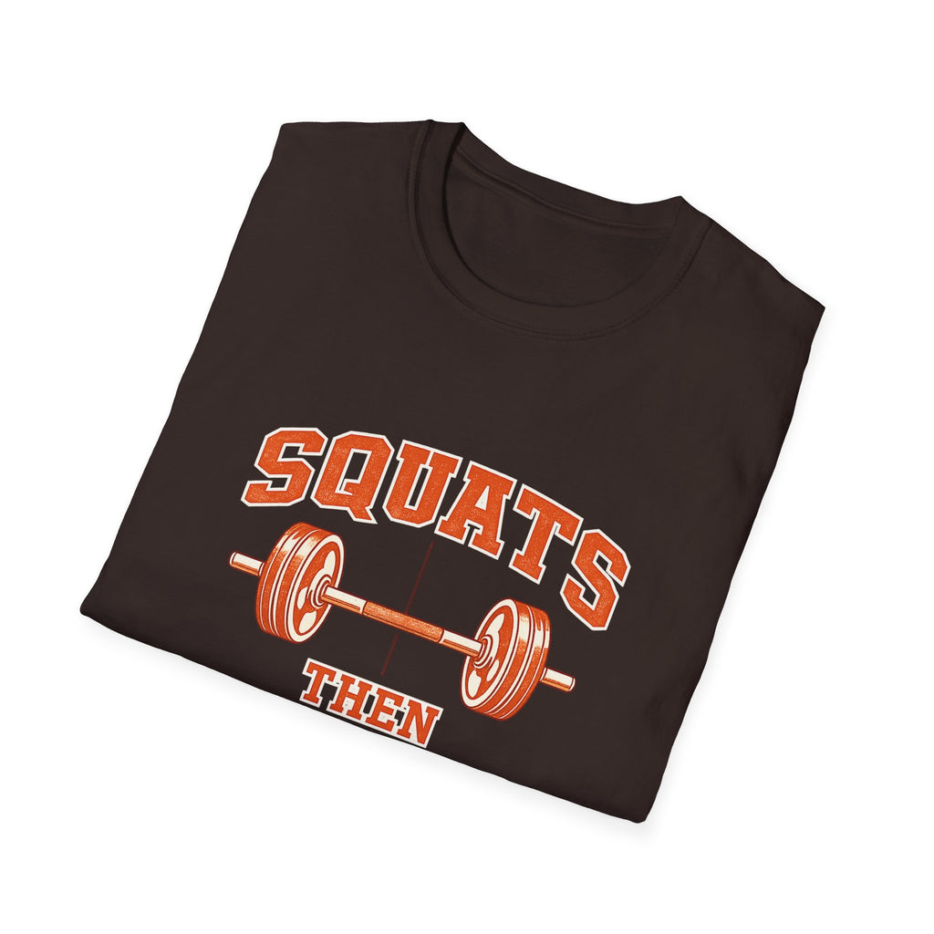 Squats Then Tacos | Premium Unisex T-Shirt | Gym Then Tacos