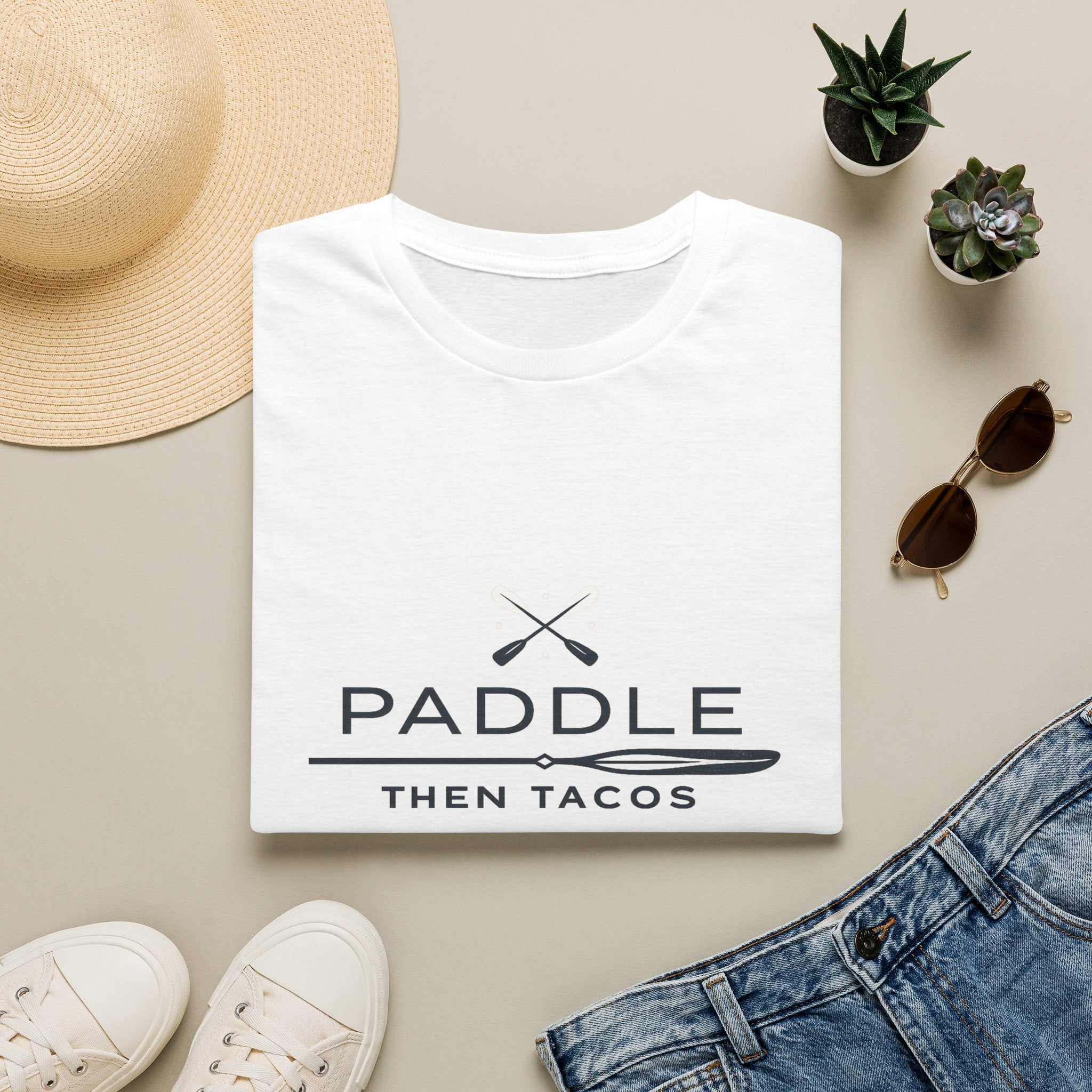 Paddle Then Tacos | Premium Unisex T-Shirt | Gym Then Tacos