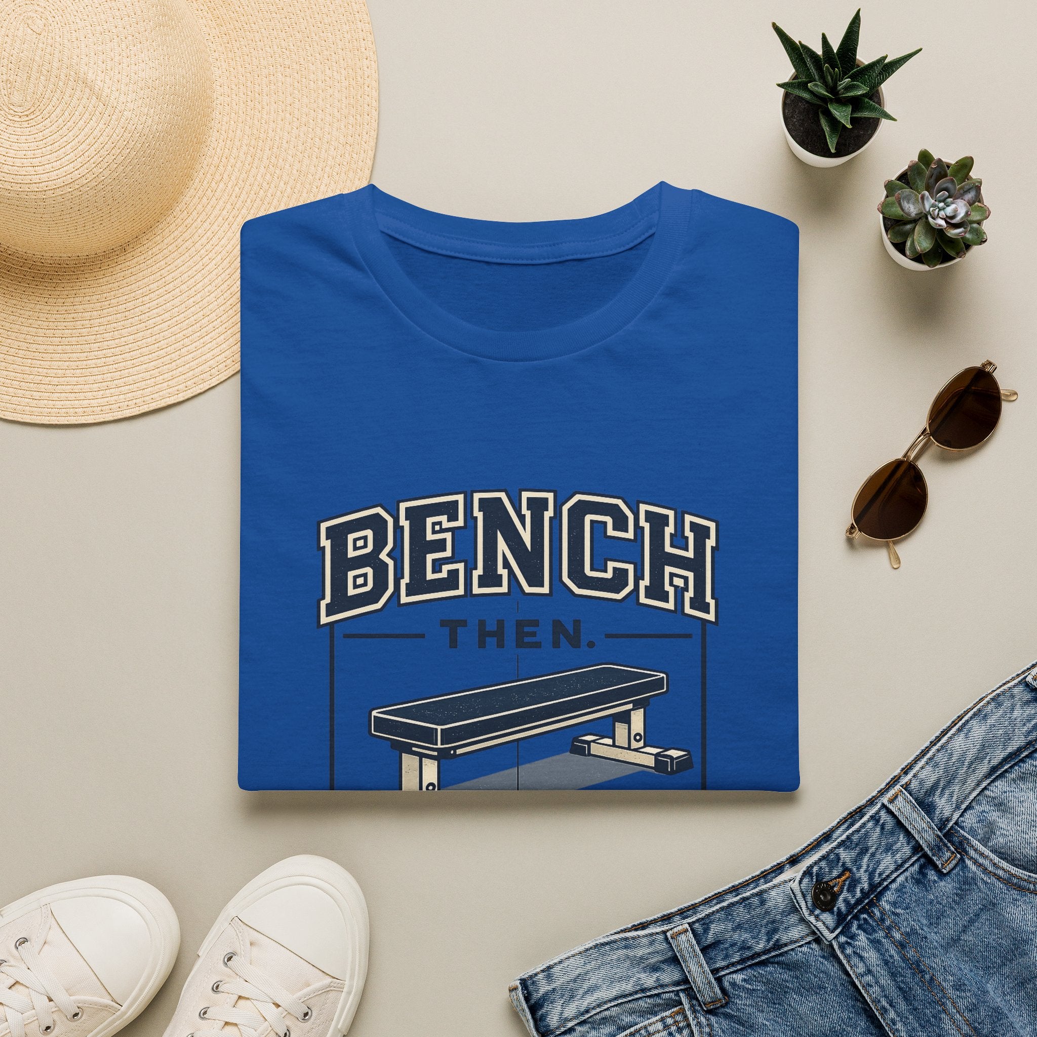 Bench Then Tacos | Premium Unisex T-Shirt | Gym Then Tacos